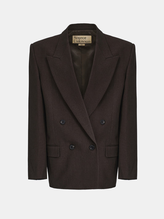 Gelso Double Breasted Blazer, Brown