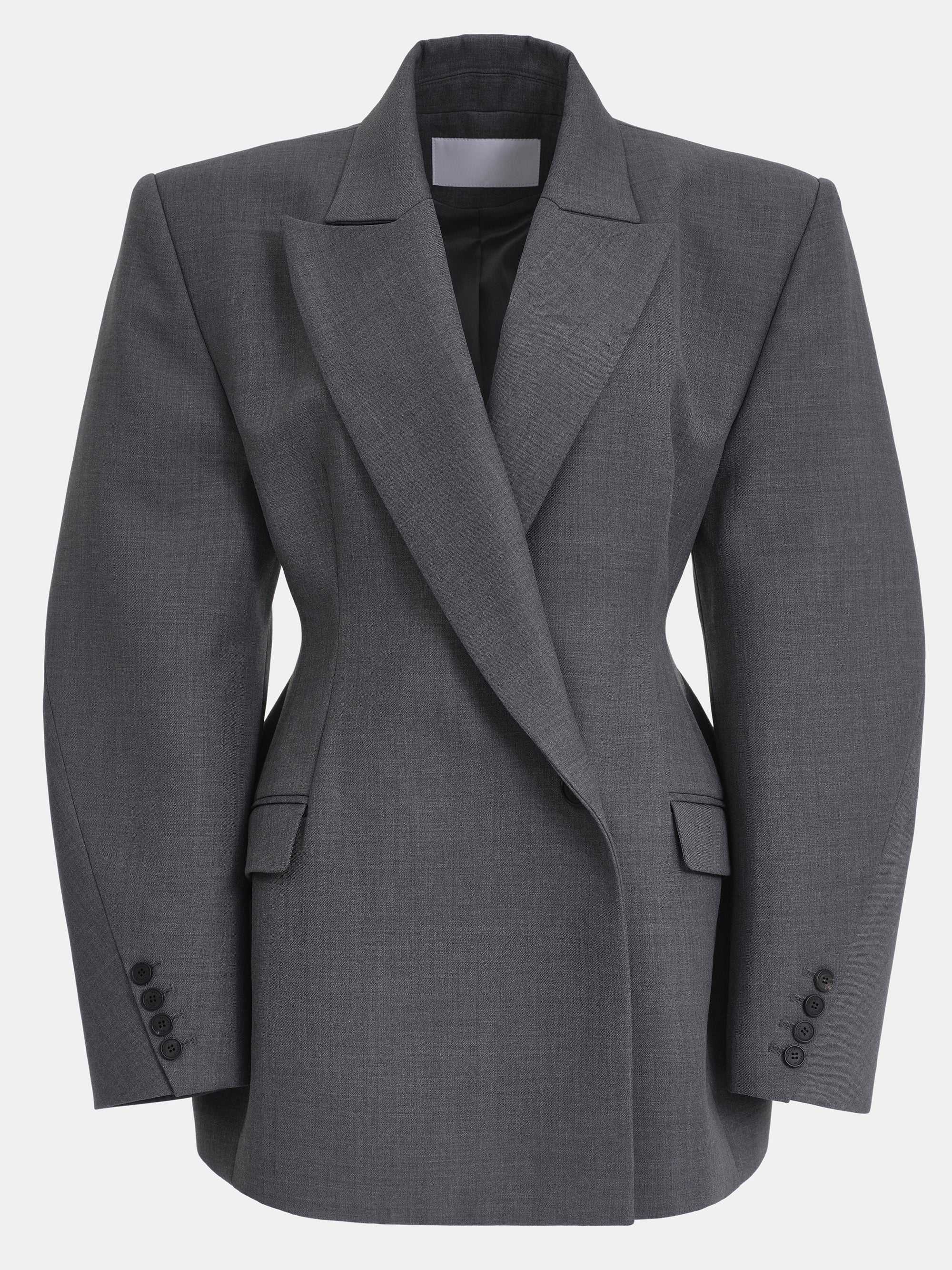 Hourglass Blazer, Grey
