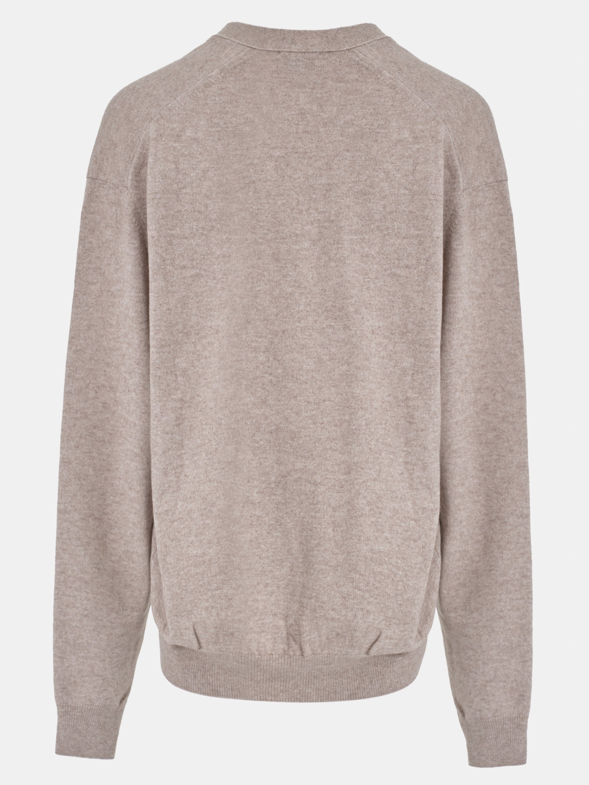 Half Twist V-Neck Pullover, Beige