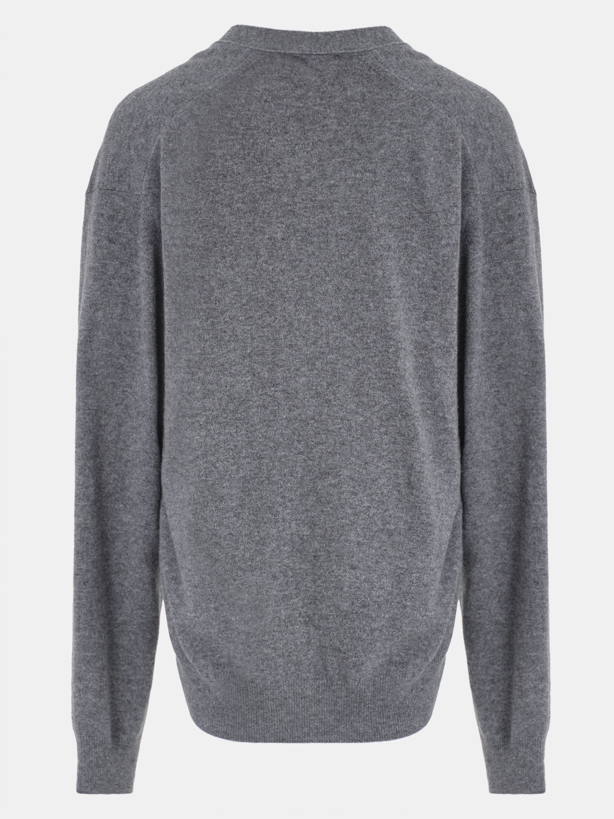 Half Twist V-Neck Pullover, Grey