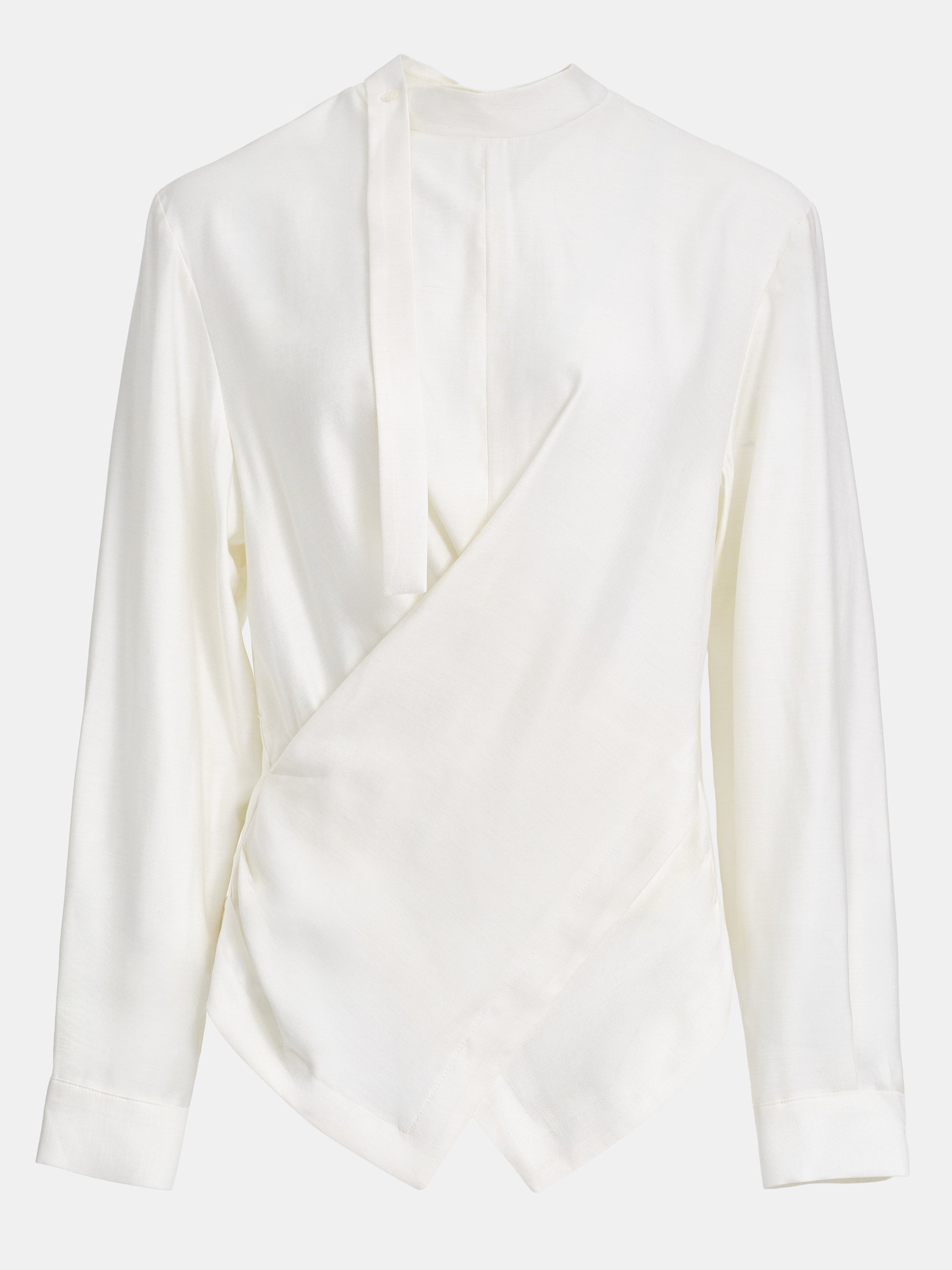 Overlapped Blouse, Ivory