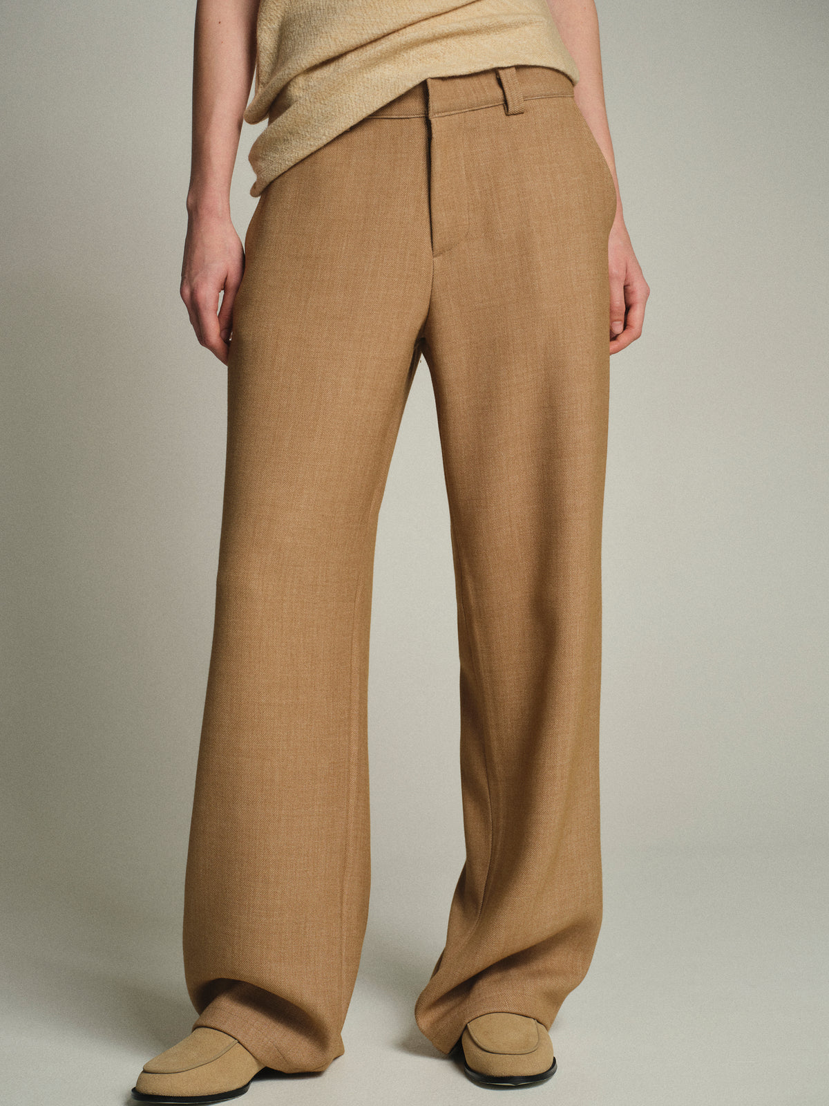 Nangy Tailored Trousers, Tan