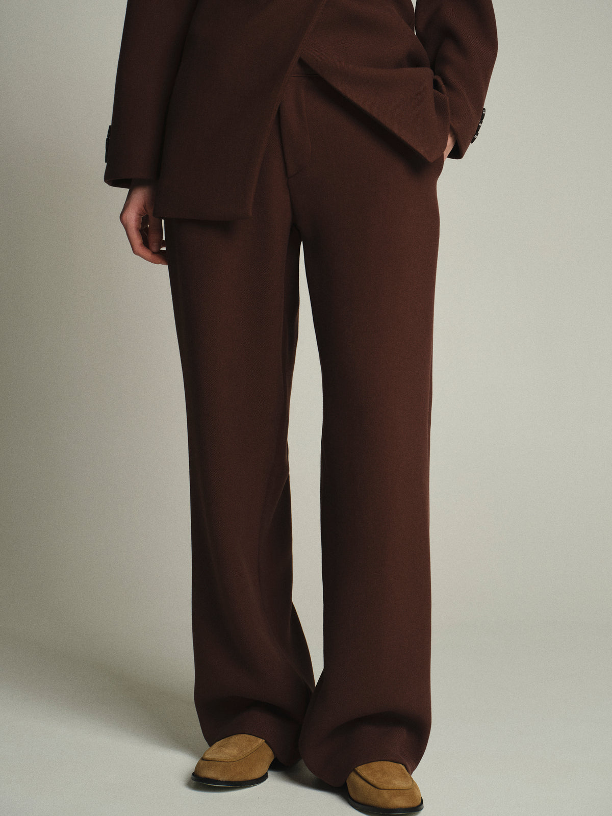 Nangy Tailored Trousers, Brown