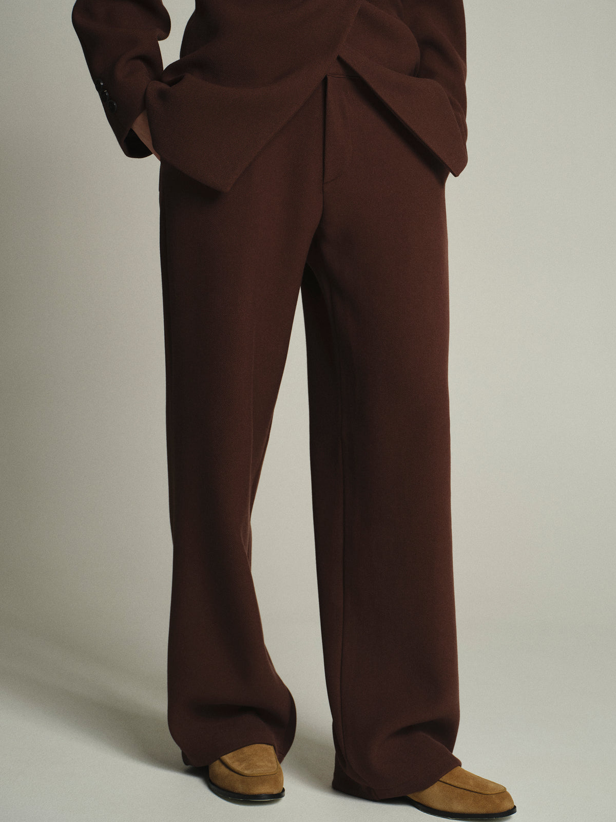 Nangy Tailored Trousers, Brown