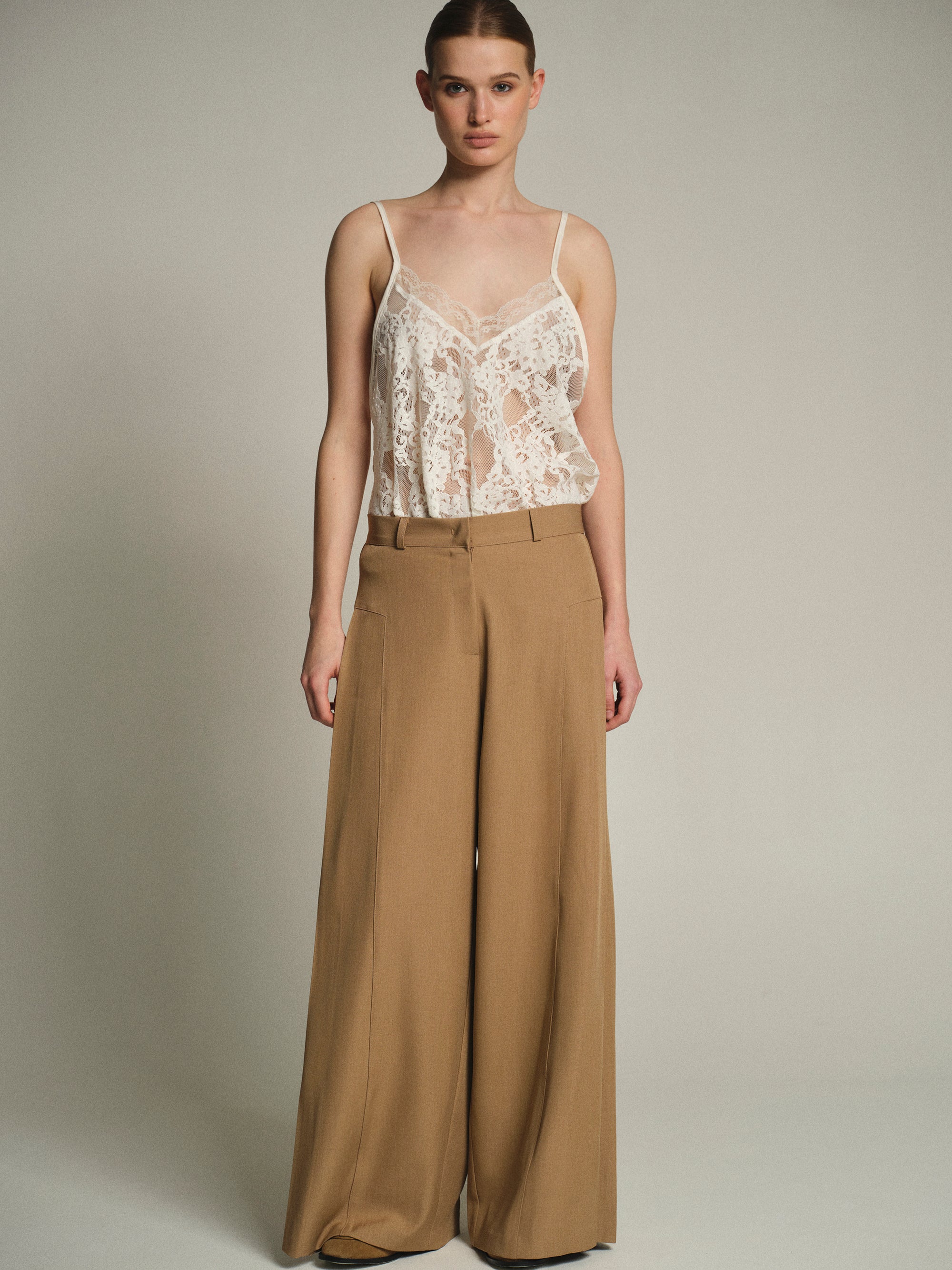 Lace Embroidery Tunic, Ivory