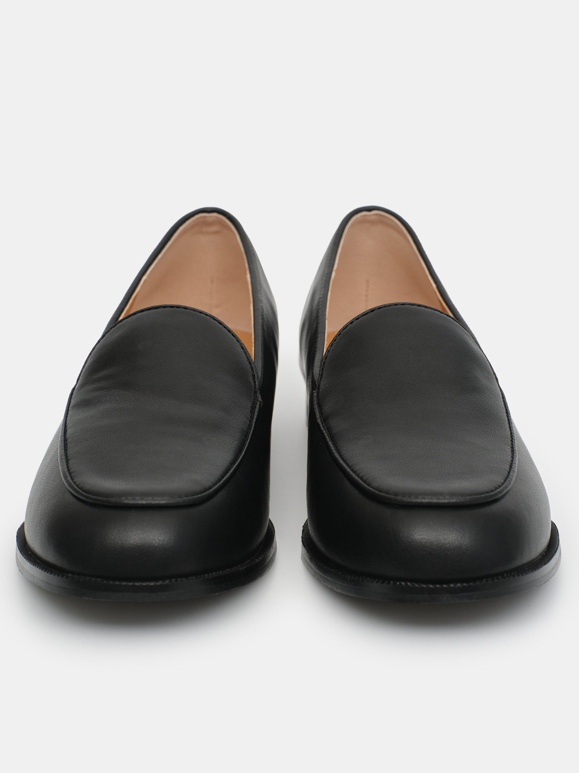 Soft Leather Loafers, Black