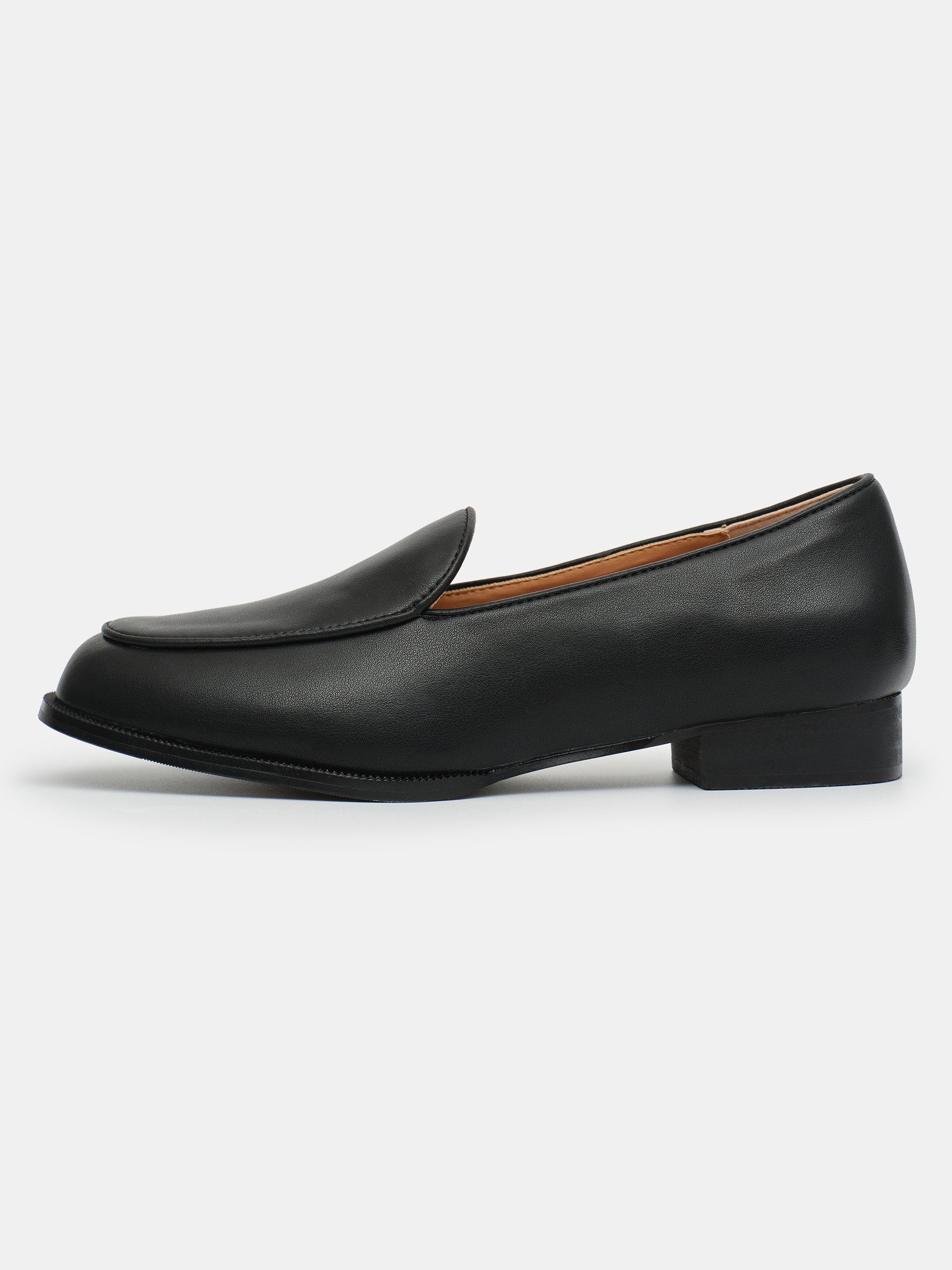 Soft Leather Loafers, Black