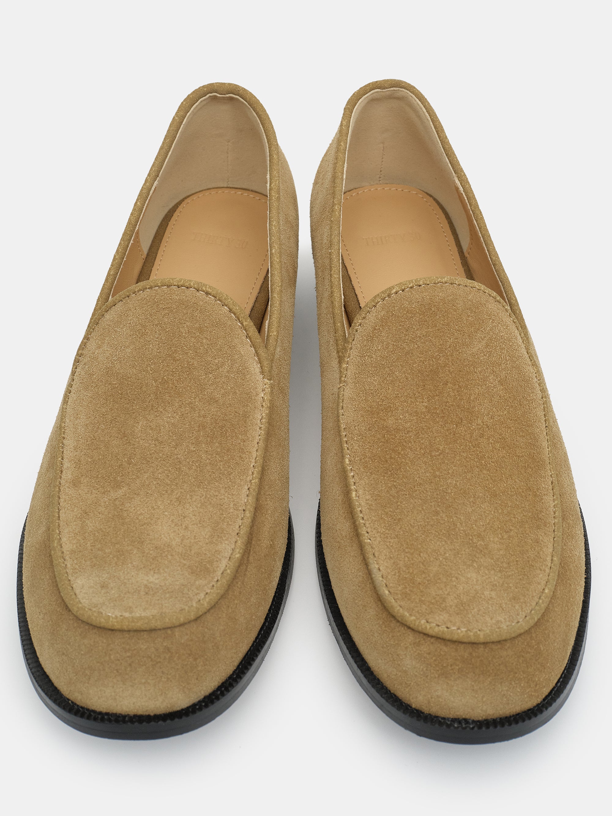 Soft Suede Loafers, Camel