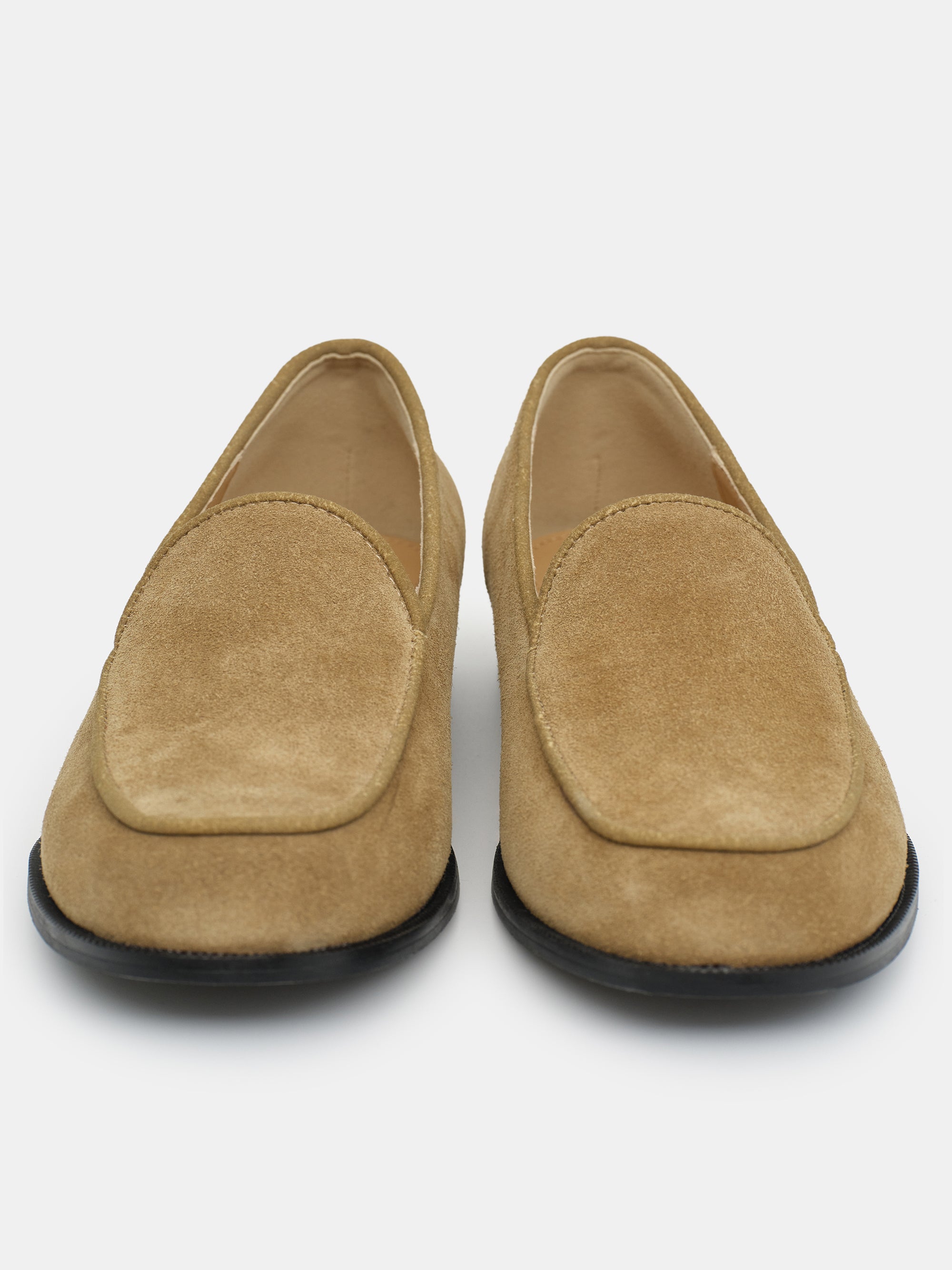 Soft Suede Loafers, Camel