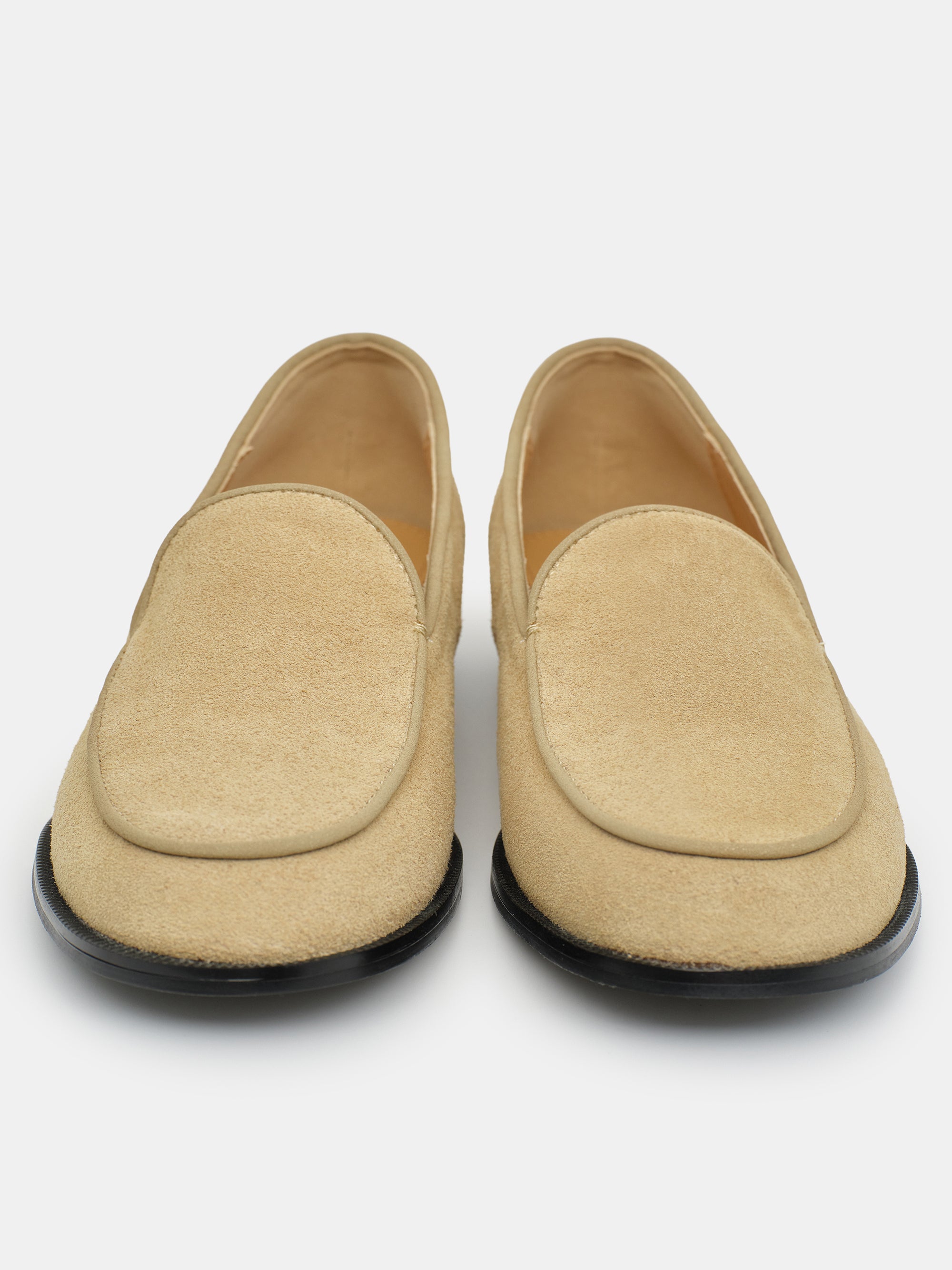 Soft Suede Loafers, Beige