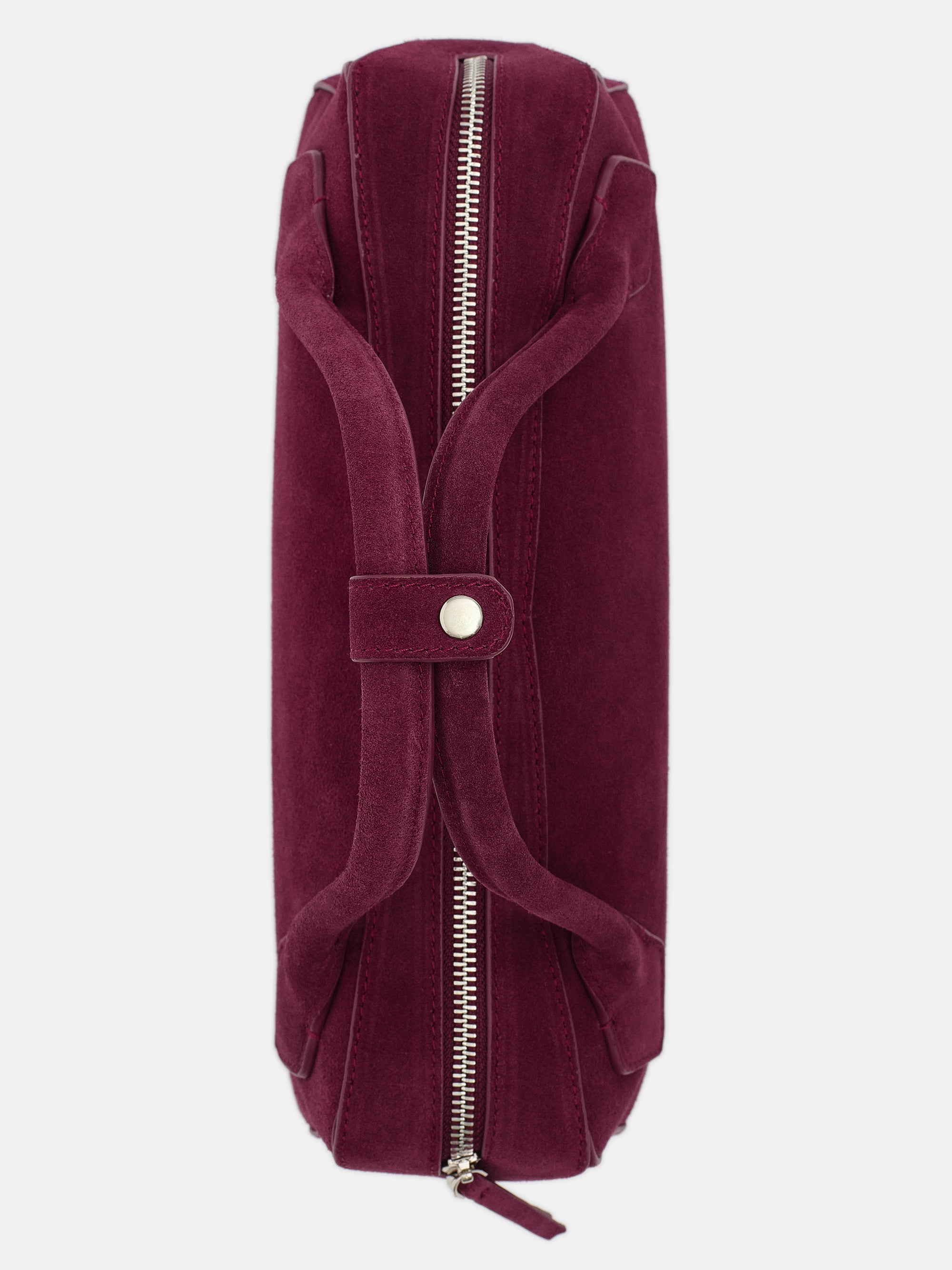 Suede Bowling Bag, Zifandel