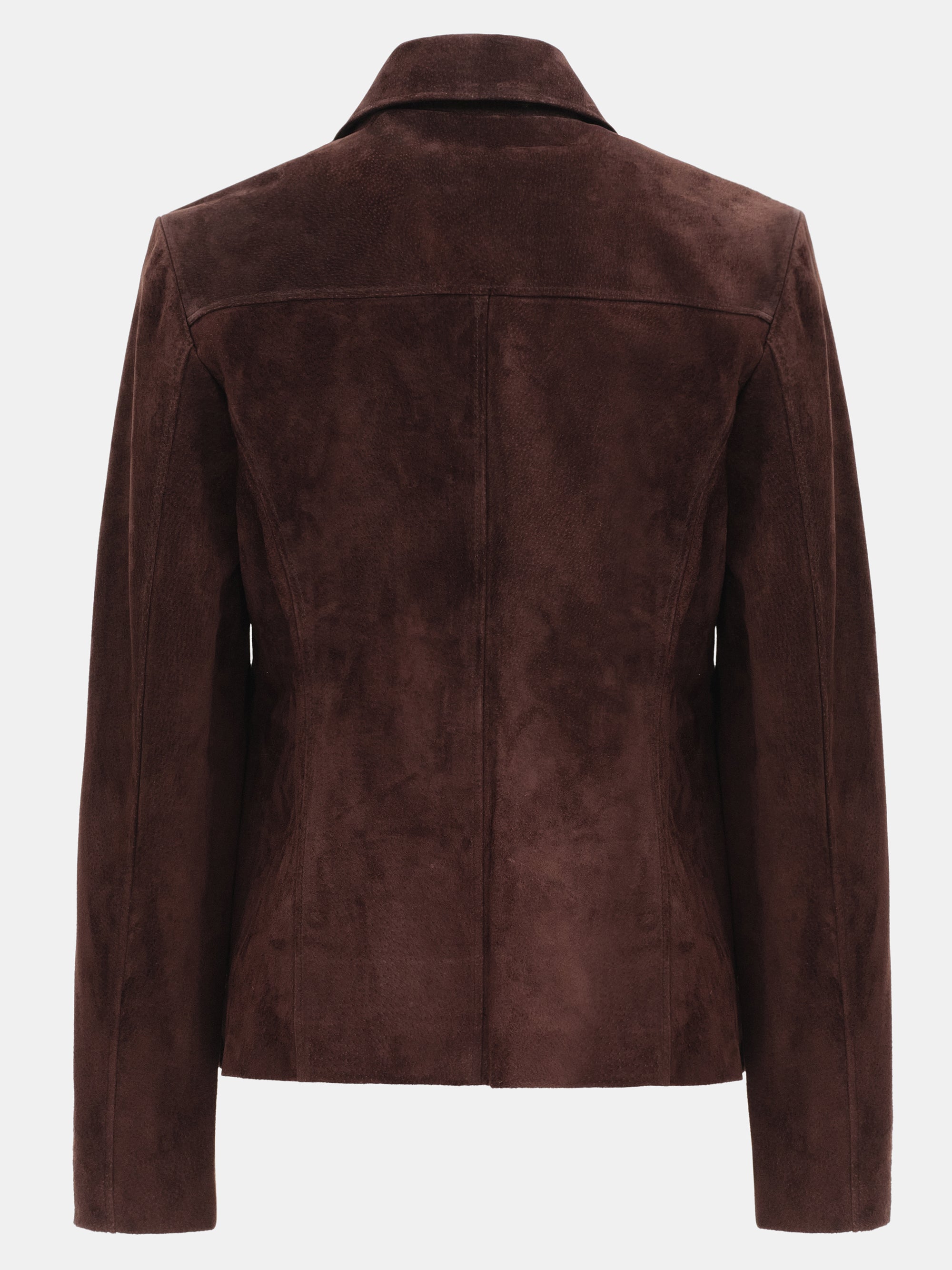 Suede Trucker Jacket, Dark Brown