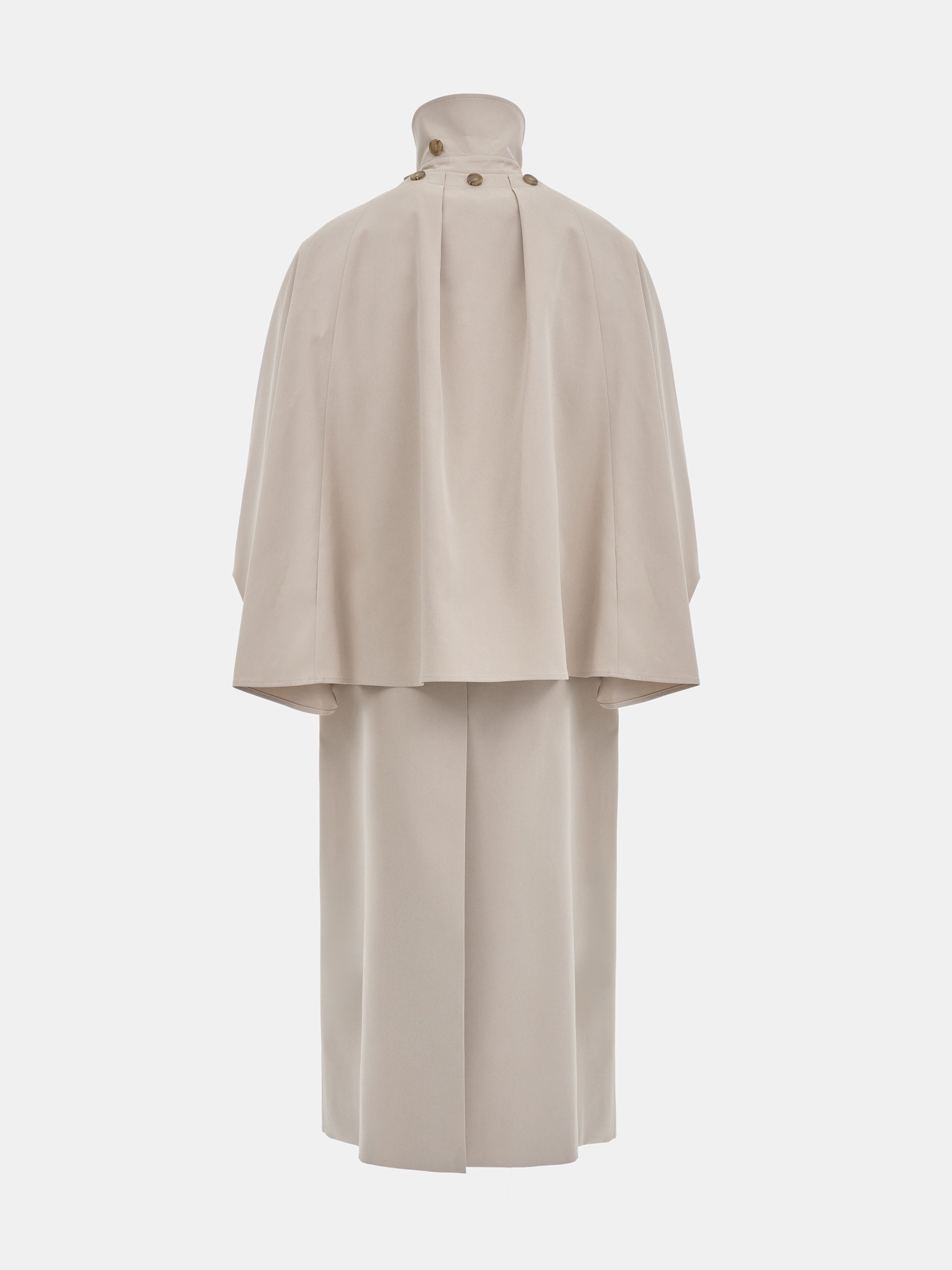 Slit Sleeve Trench Coat, Beige