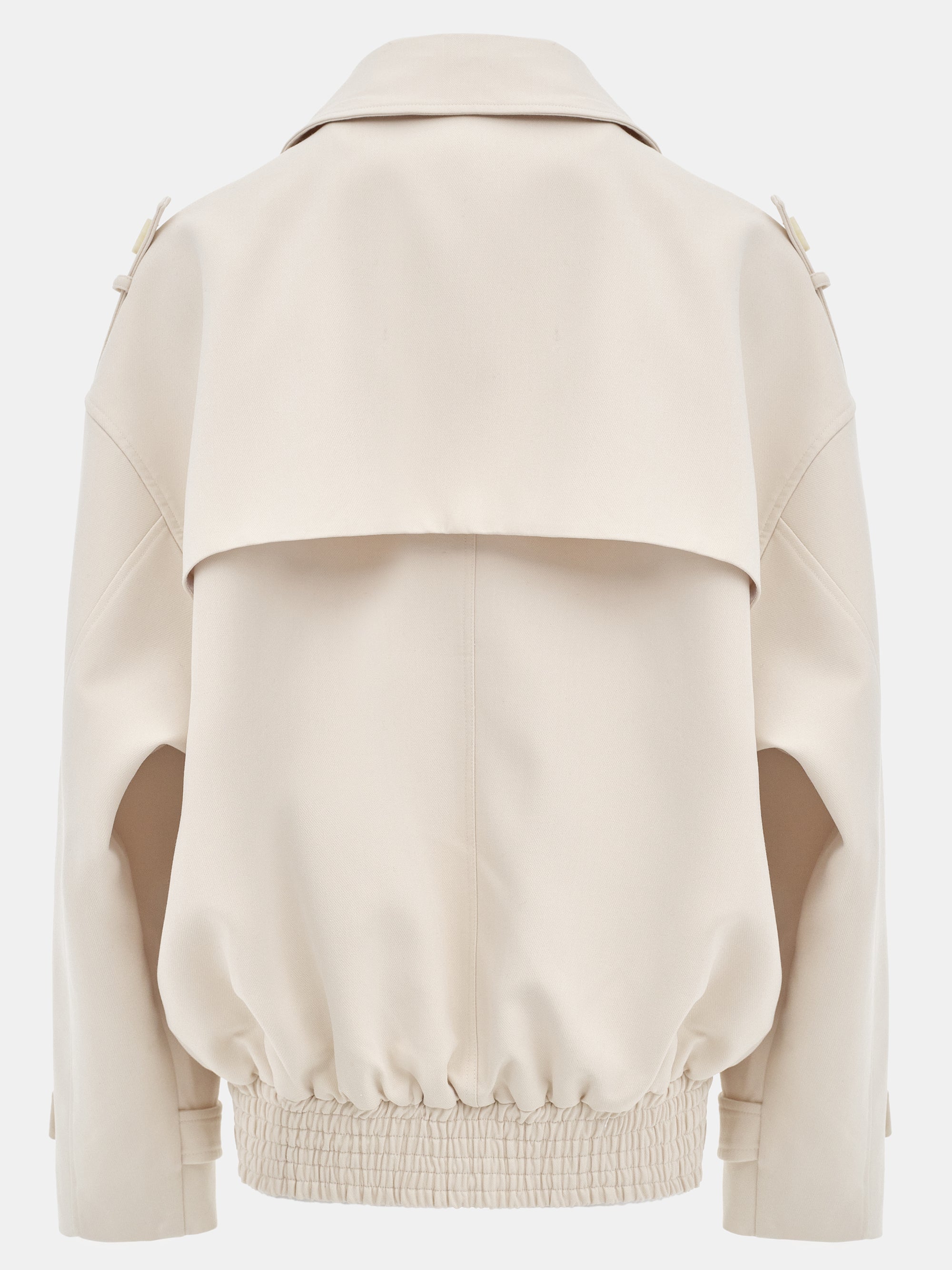 Epaulet Bomber Jacket, Ivory