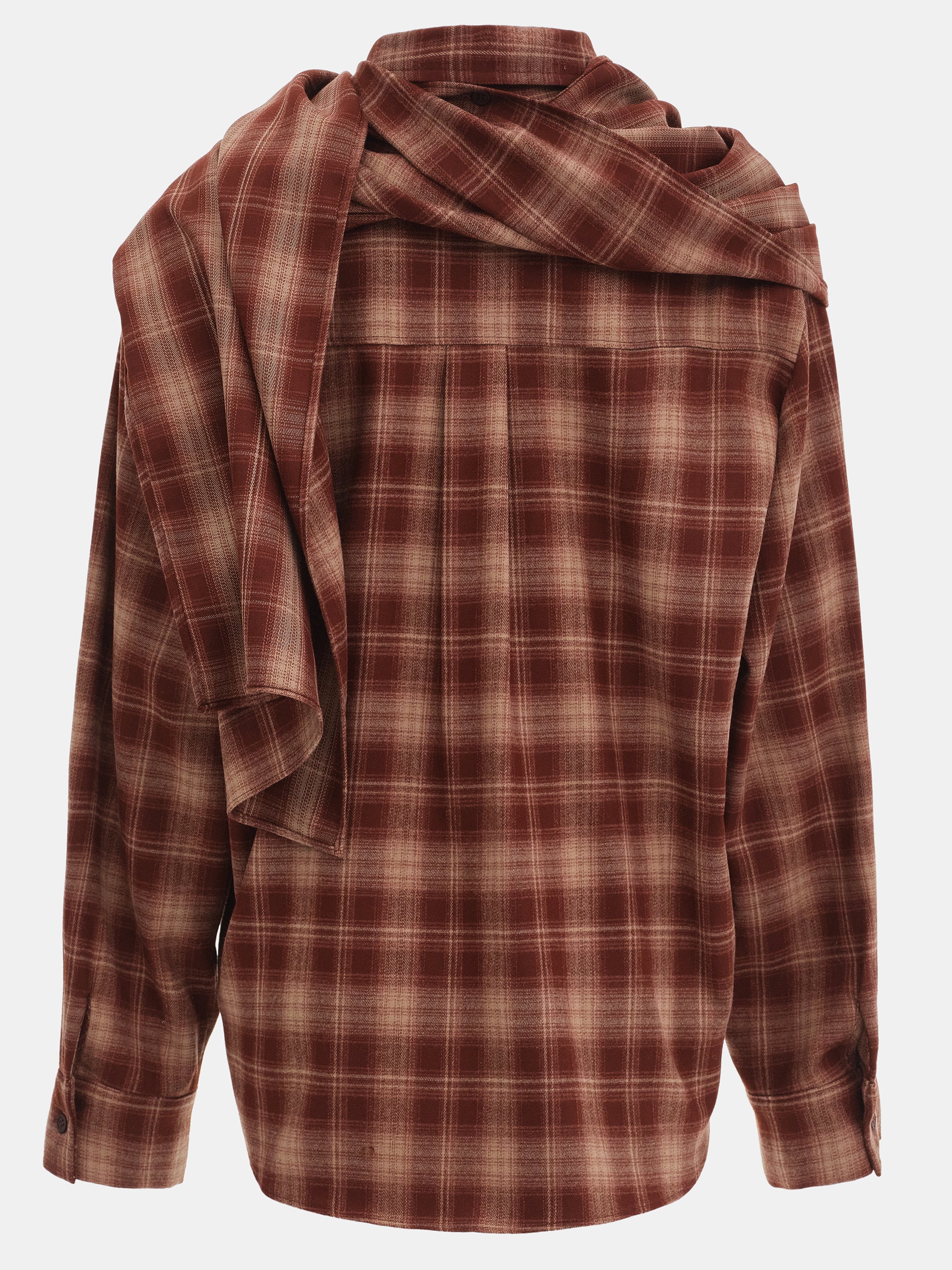 Plaid Scarf Shirt, Sienna