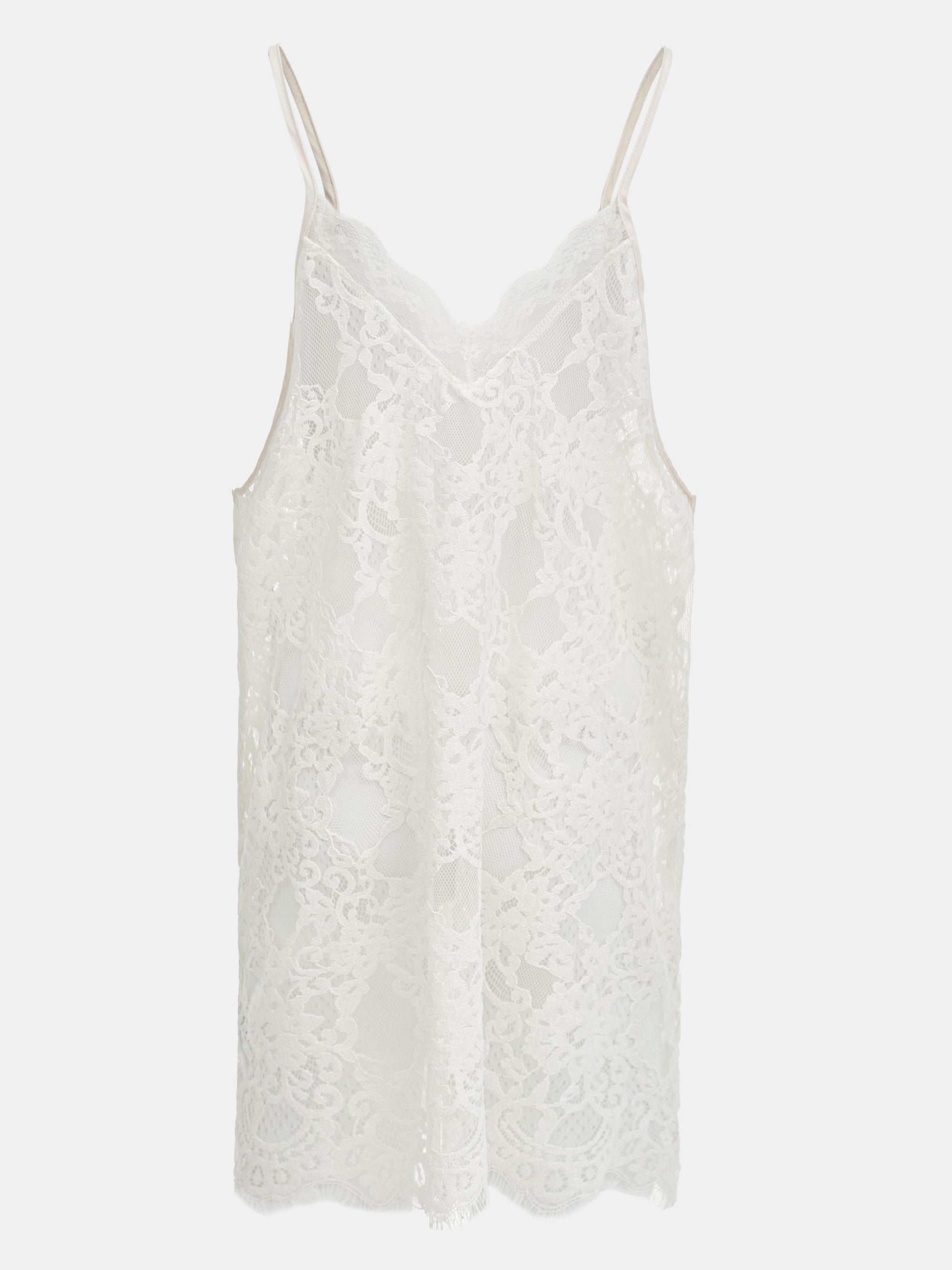 Lace Embroidery Tunic, Ivory