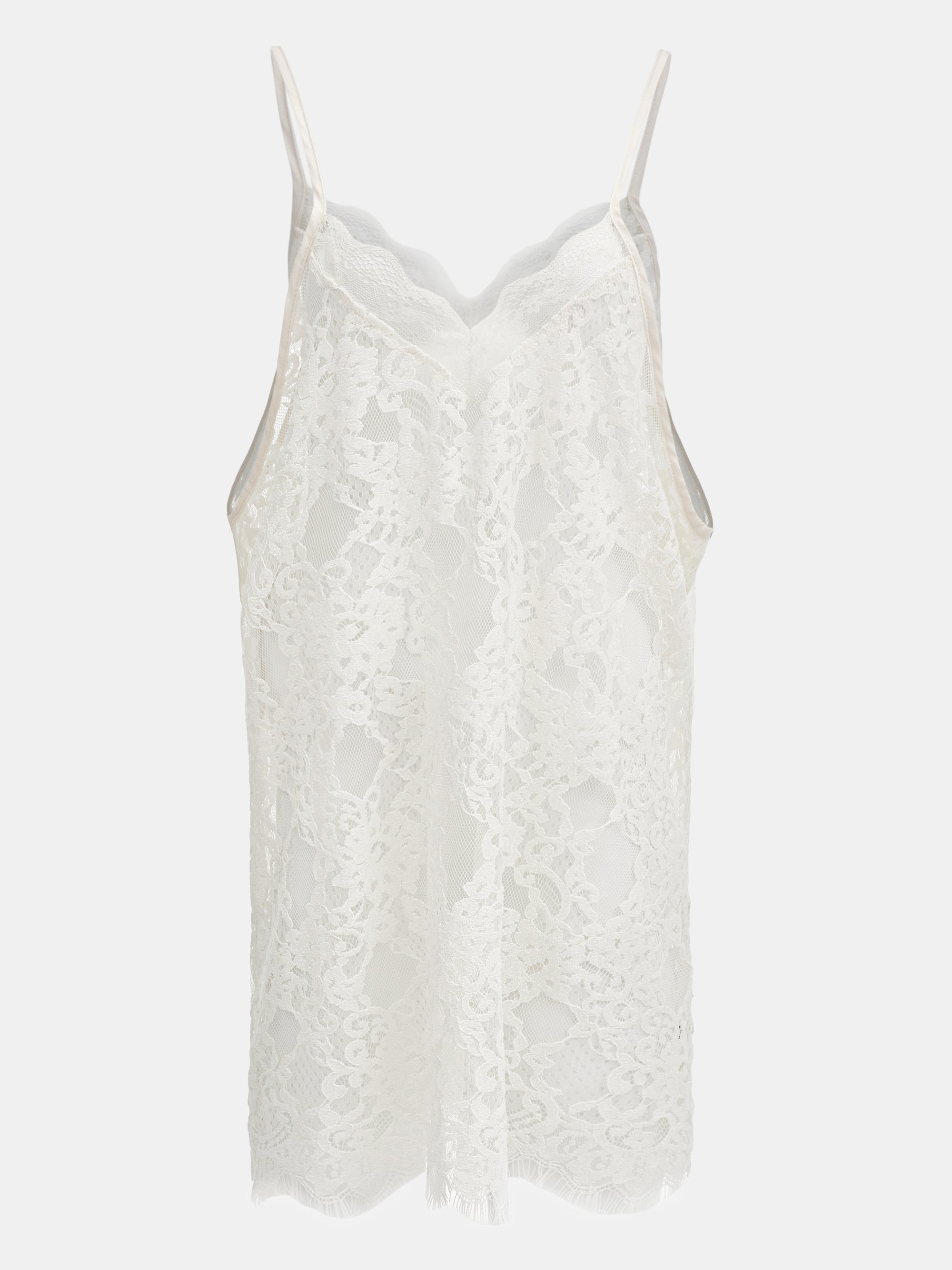 Lace Embroidery Tunic, Ivory