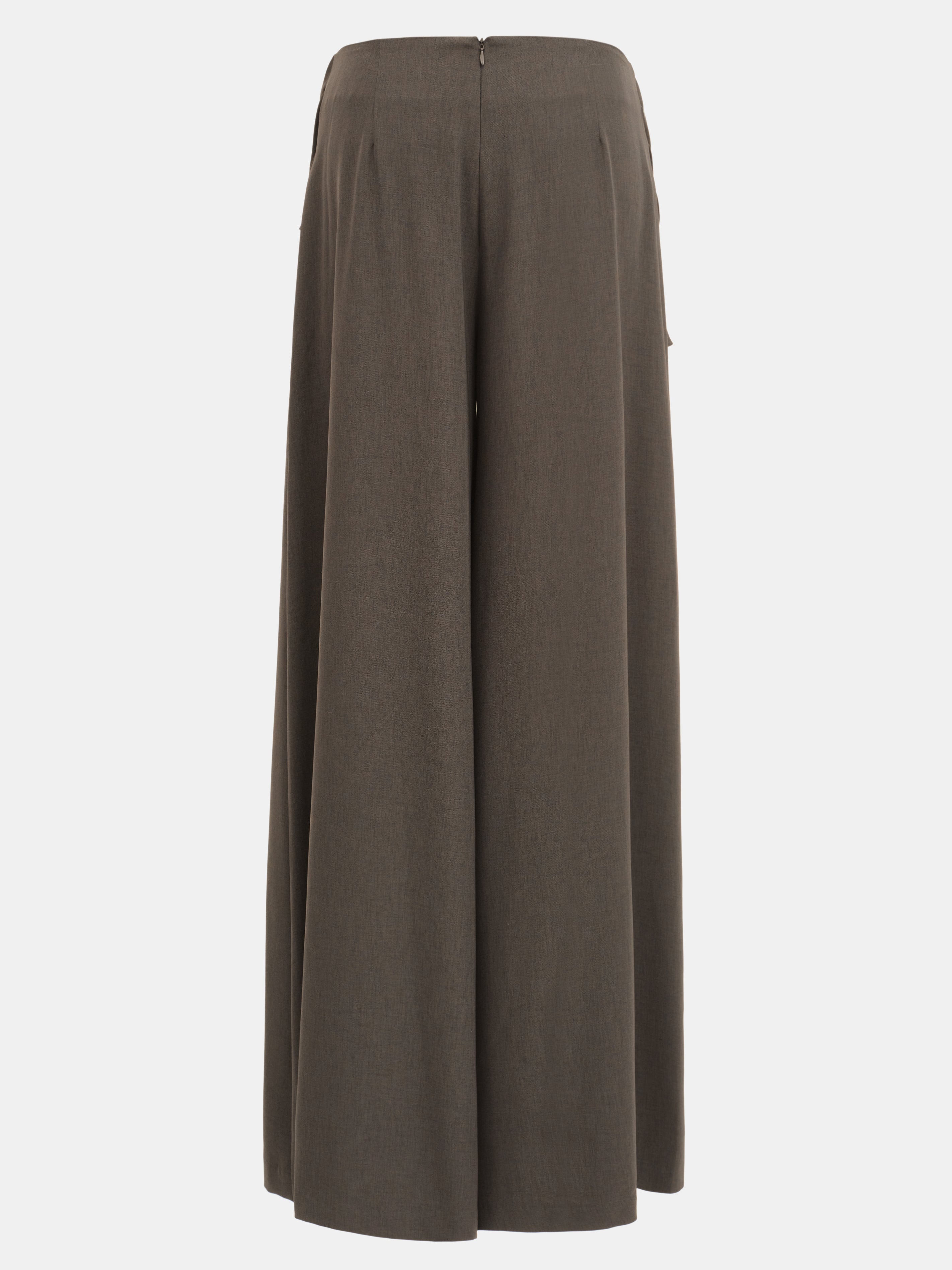 Draped Tie-Waist Trousers, Brown