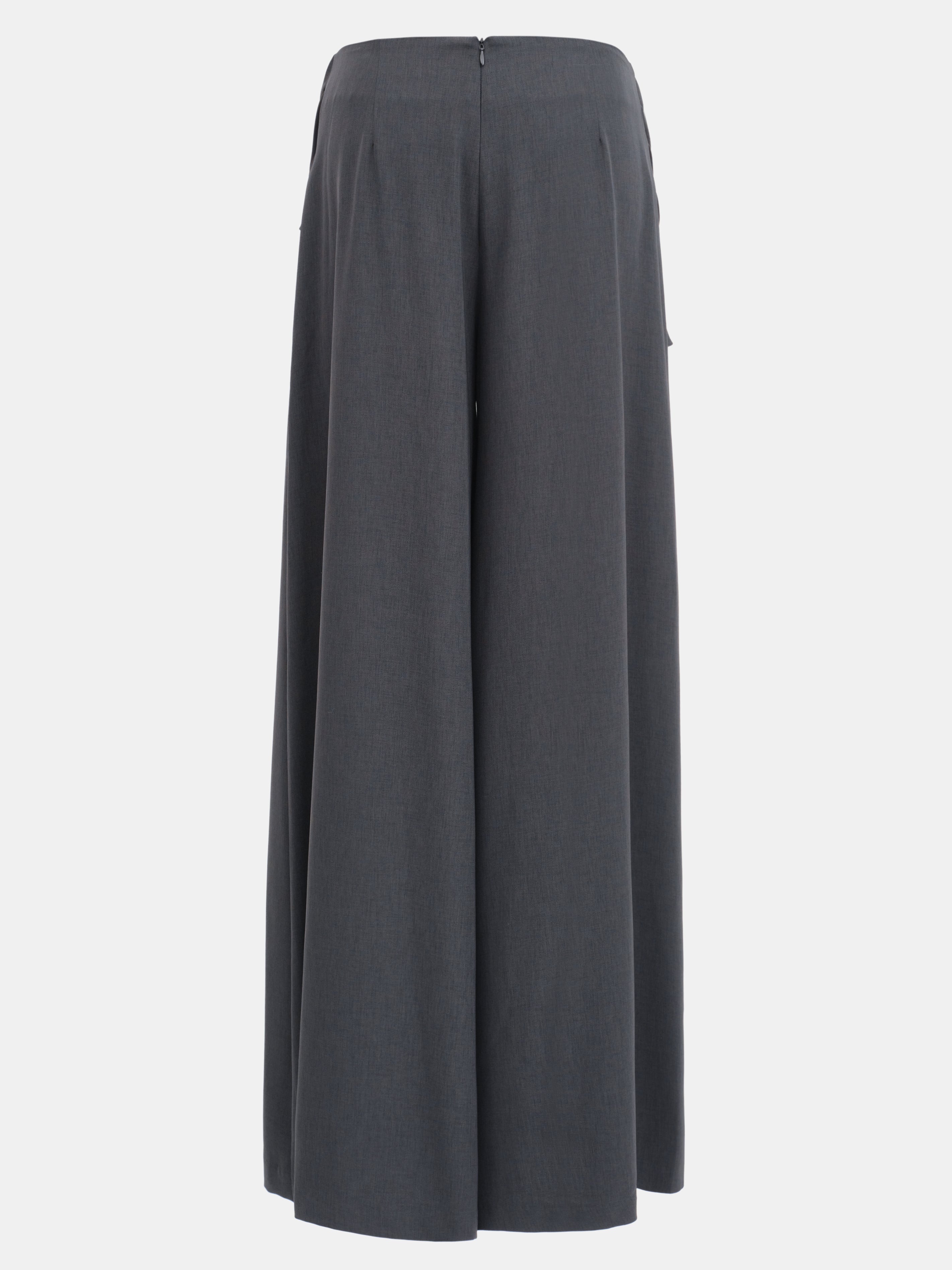 Draped Tie-Waist Trousers, Charcoal
