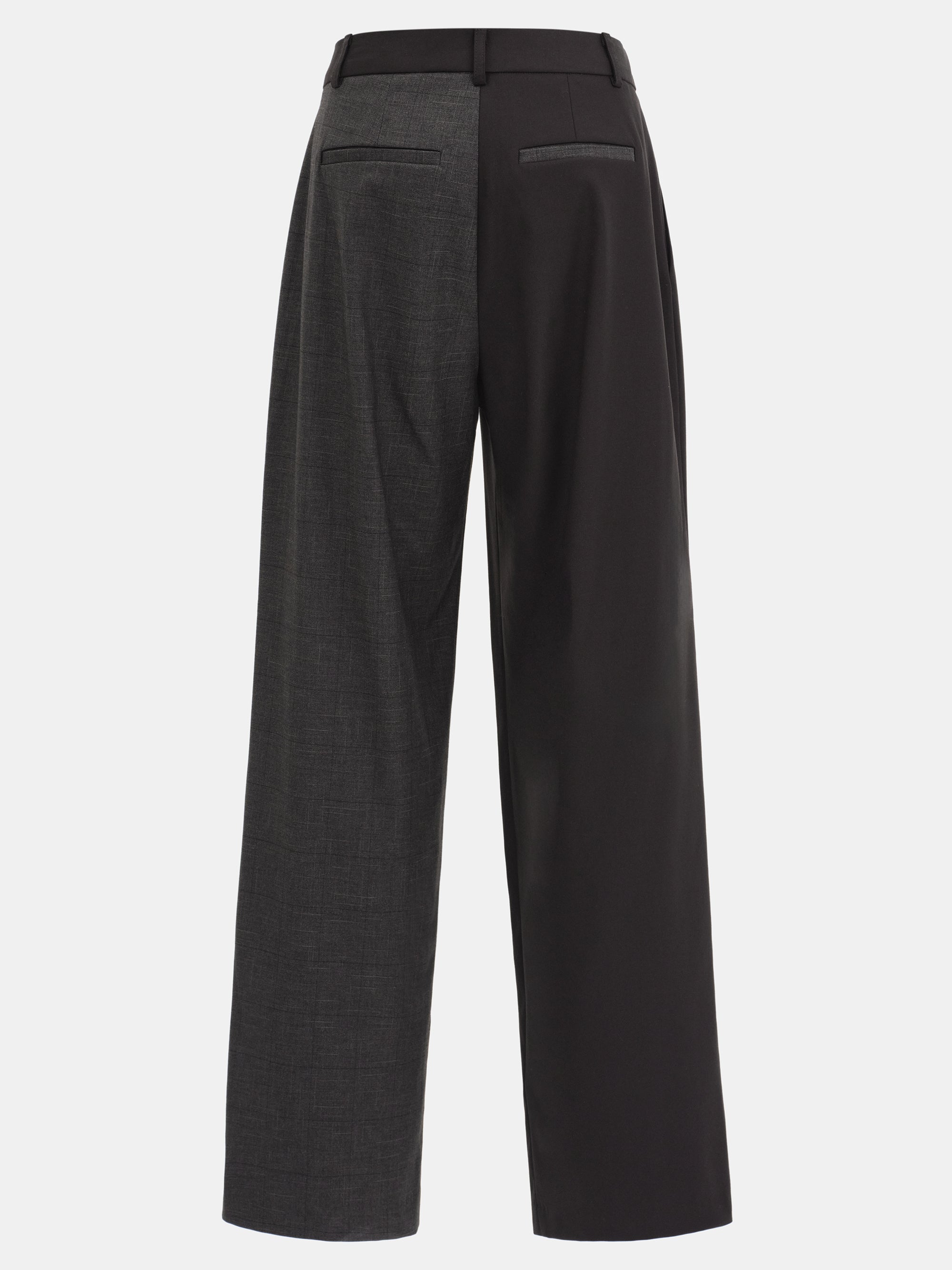 Combination Pleated Trousers, Brown