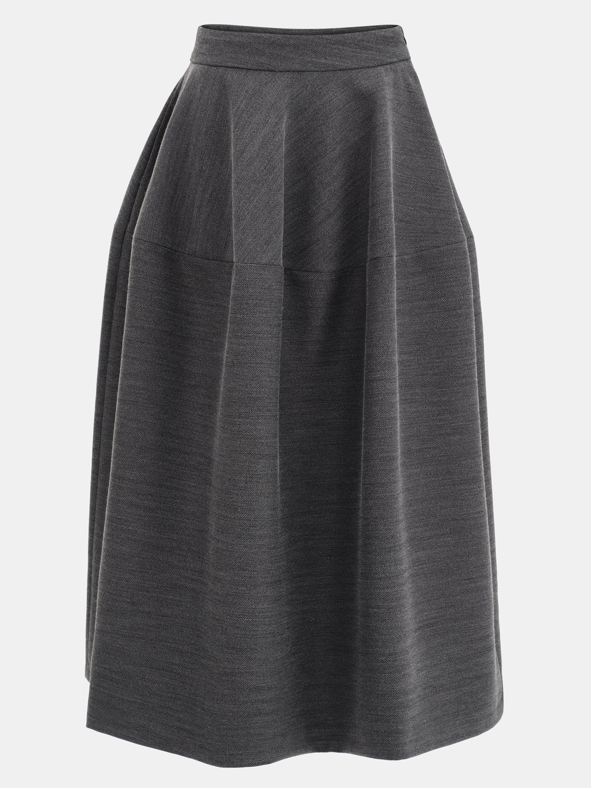 Sculptural Flared Skirt, Charcoal