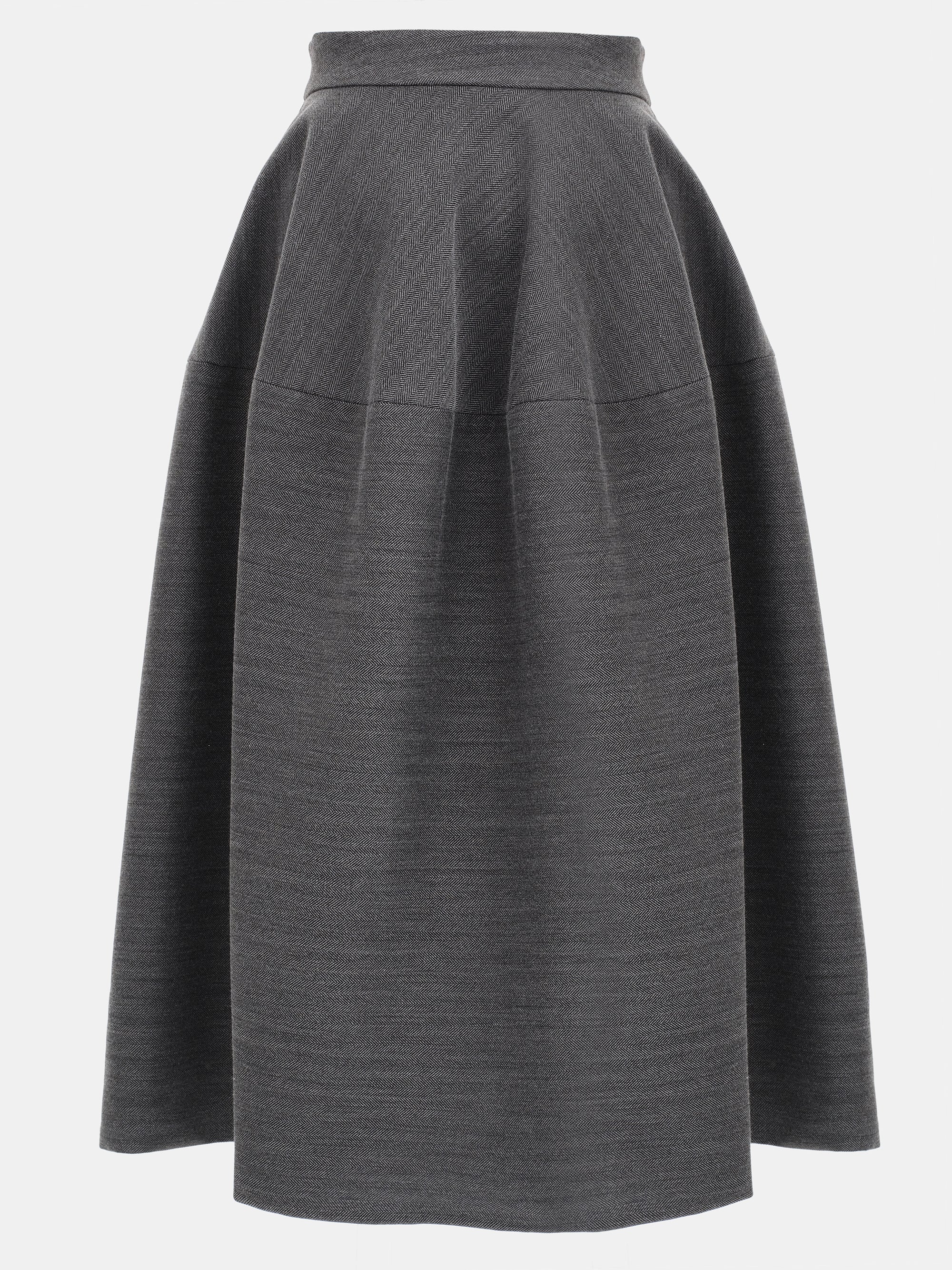 Sculptural Flared Skirt, Charcoal