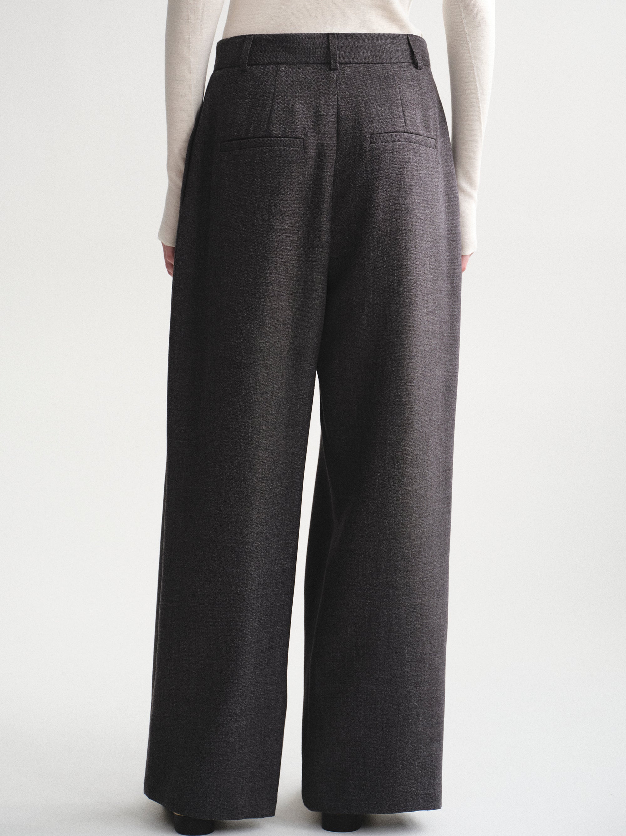 Tucked Trousers, Charcoal