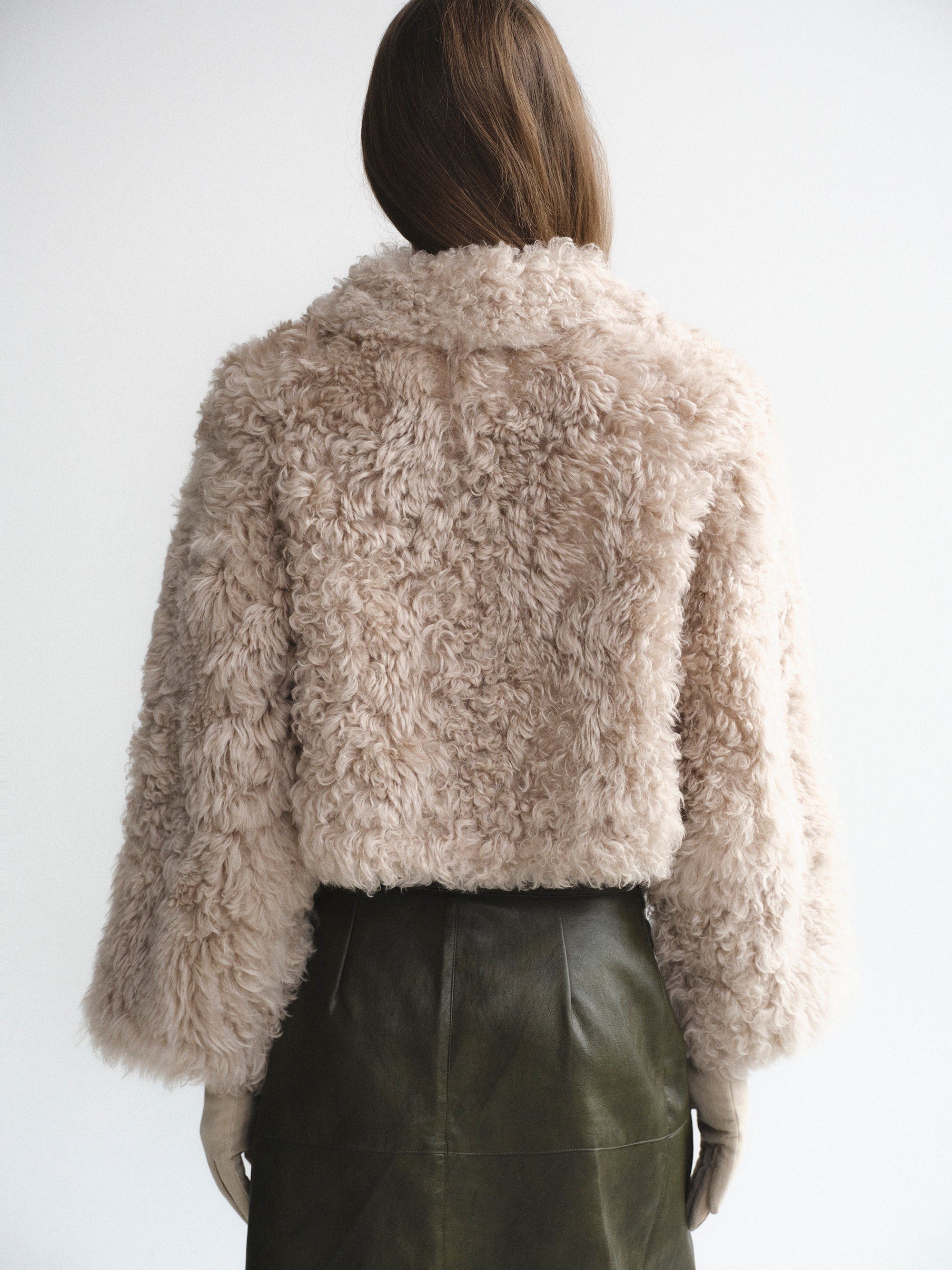 Baby Shearling Jacket, Beige