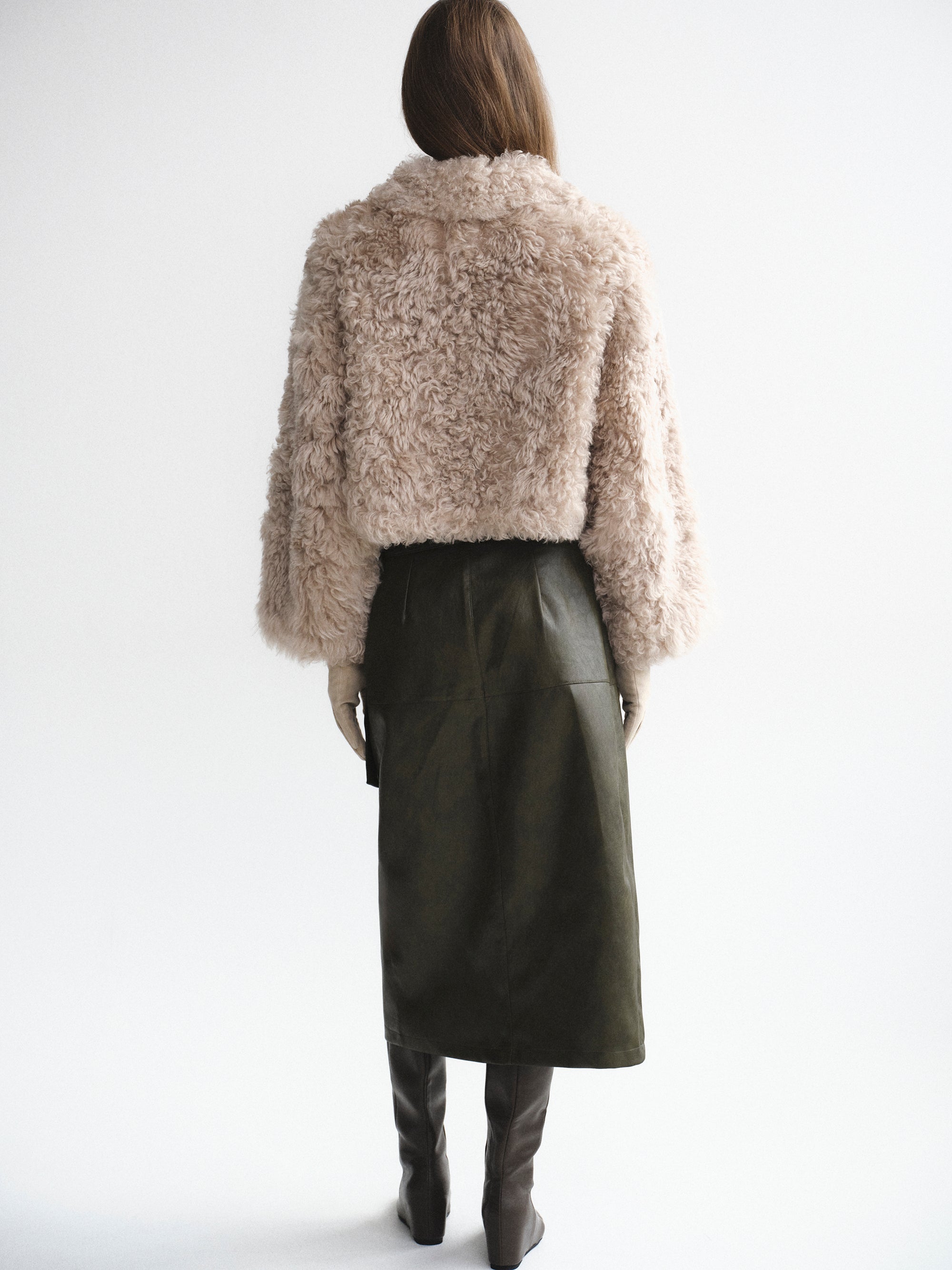 Baby Shearling Jacket, Beige