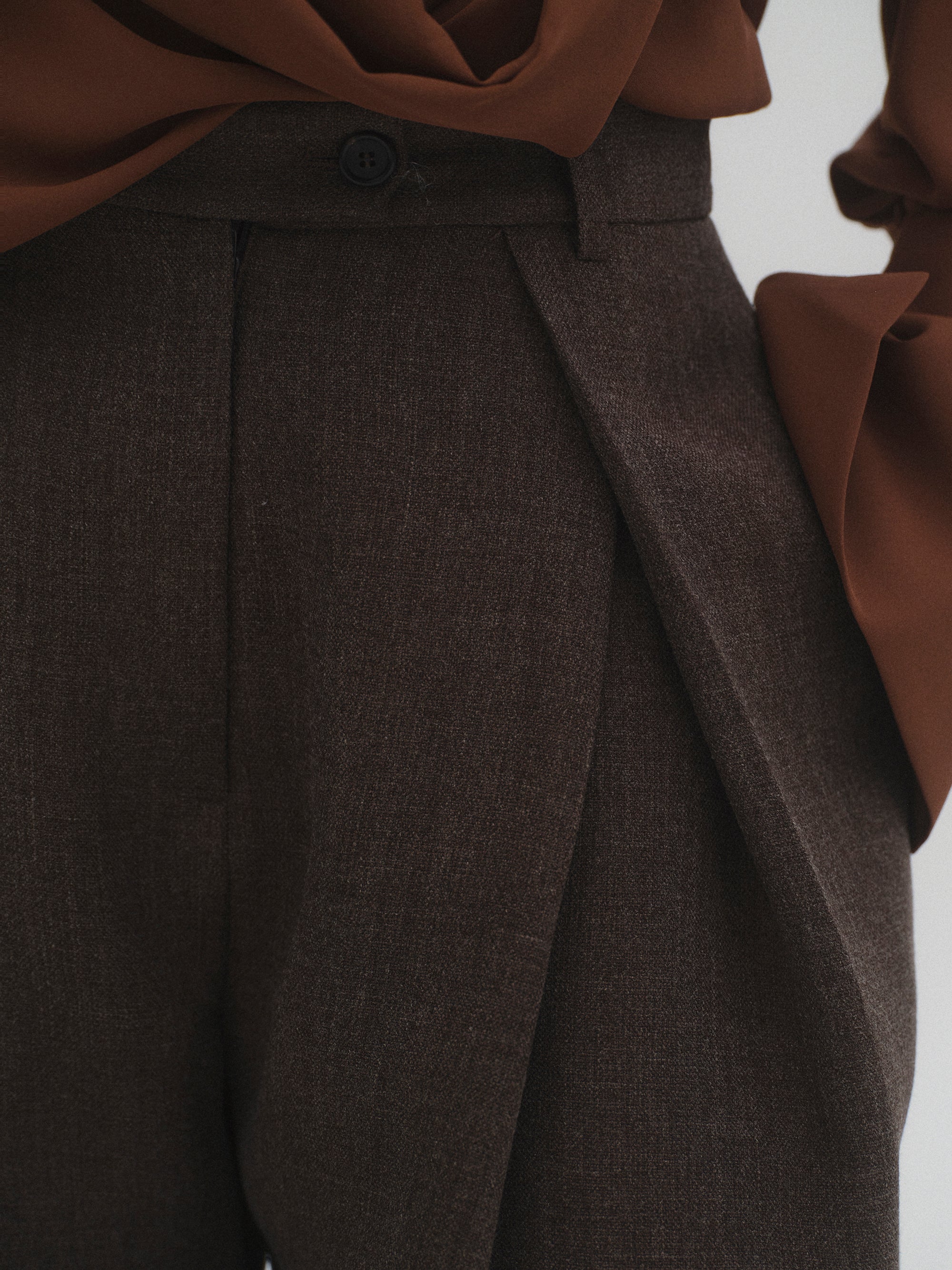 Tucked Trousers, Brown