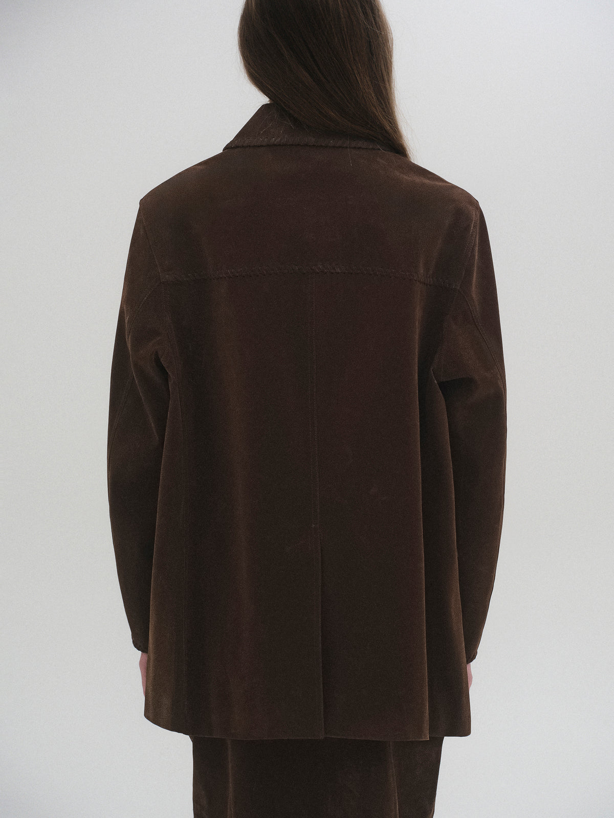 Idaho Suede Effect Jacket, Brown