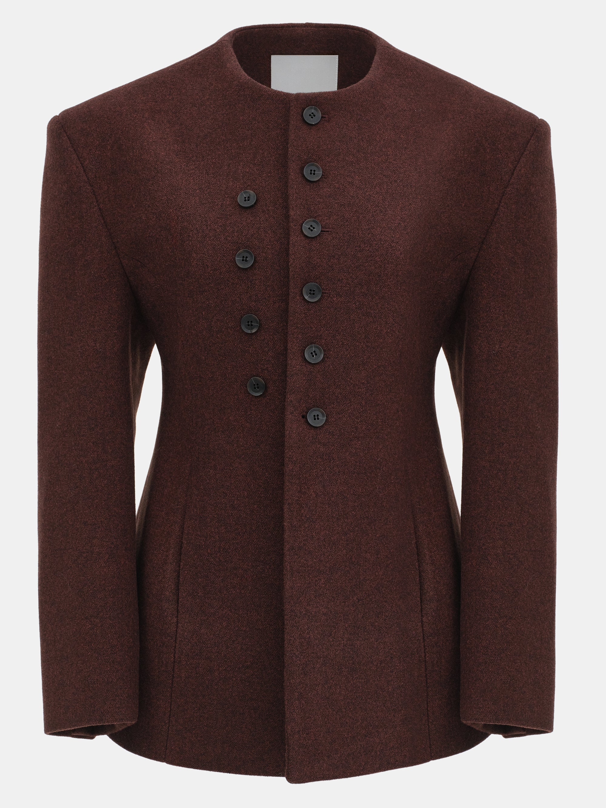 Double Breasted Hourglass Jacket, Brown