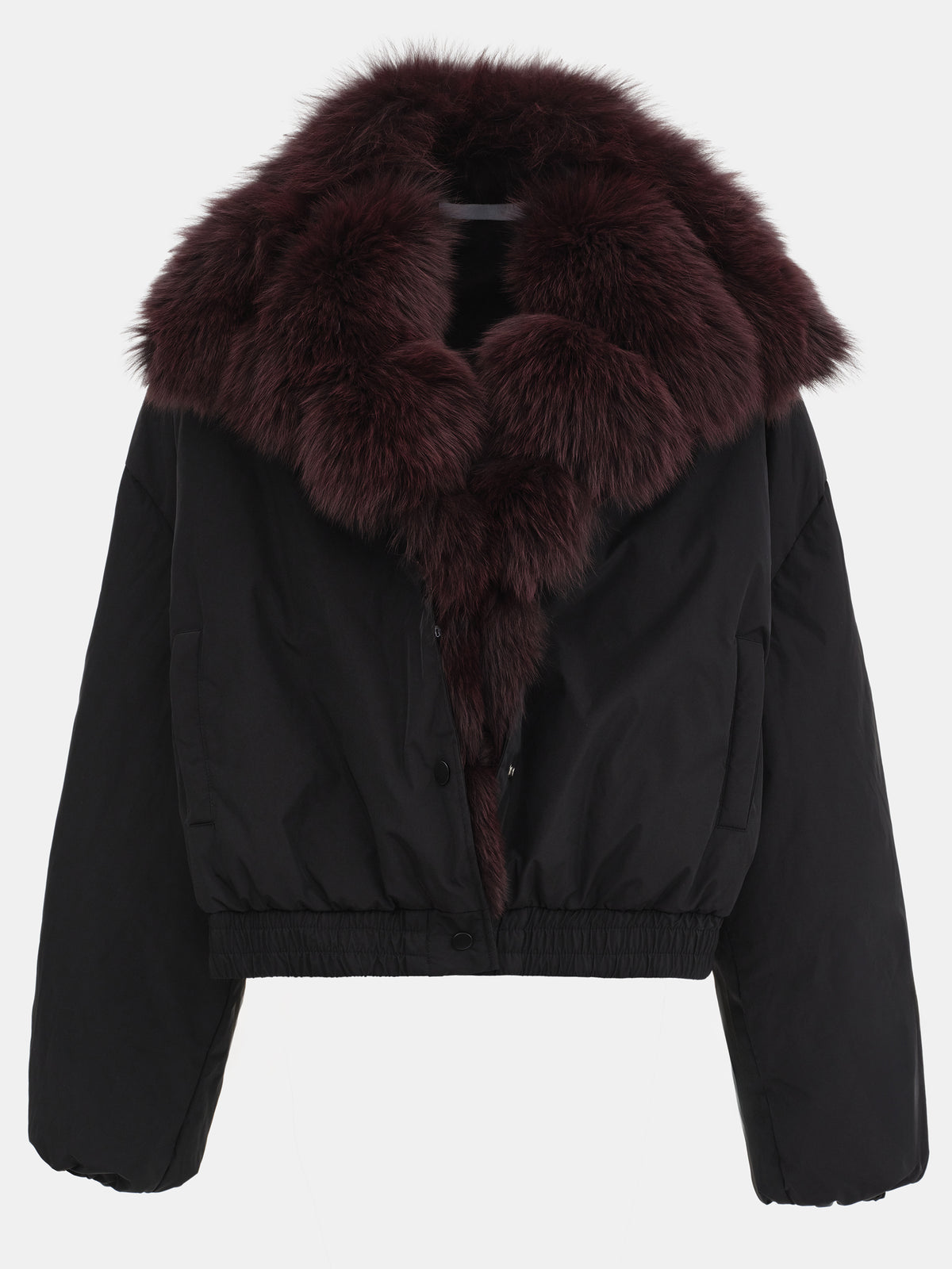 Dolla Fur Collar Down Jacket, Black