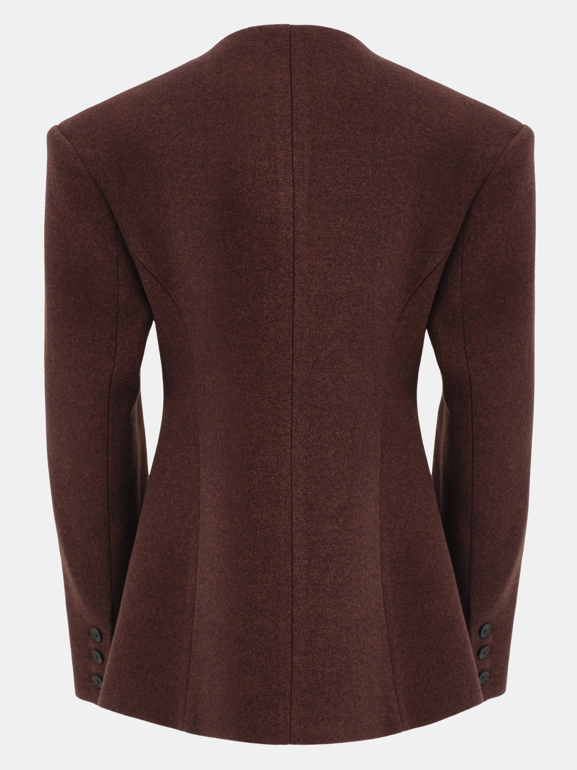 Double Breasted Hourglass Jacket, Brown