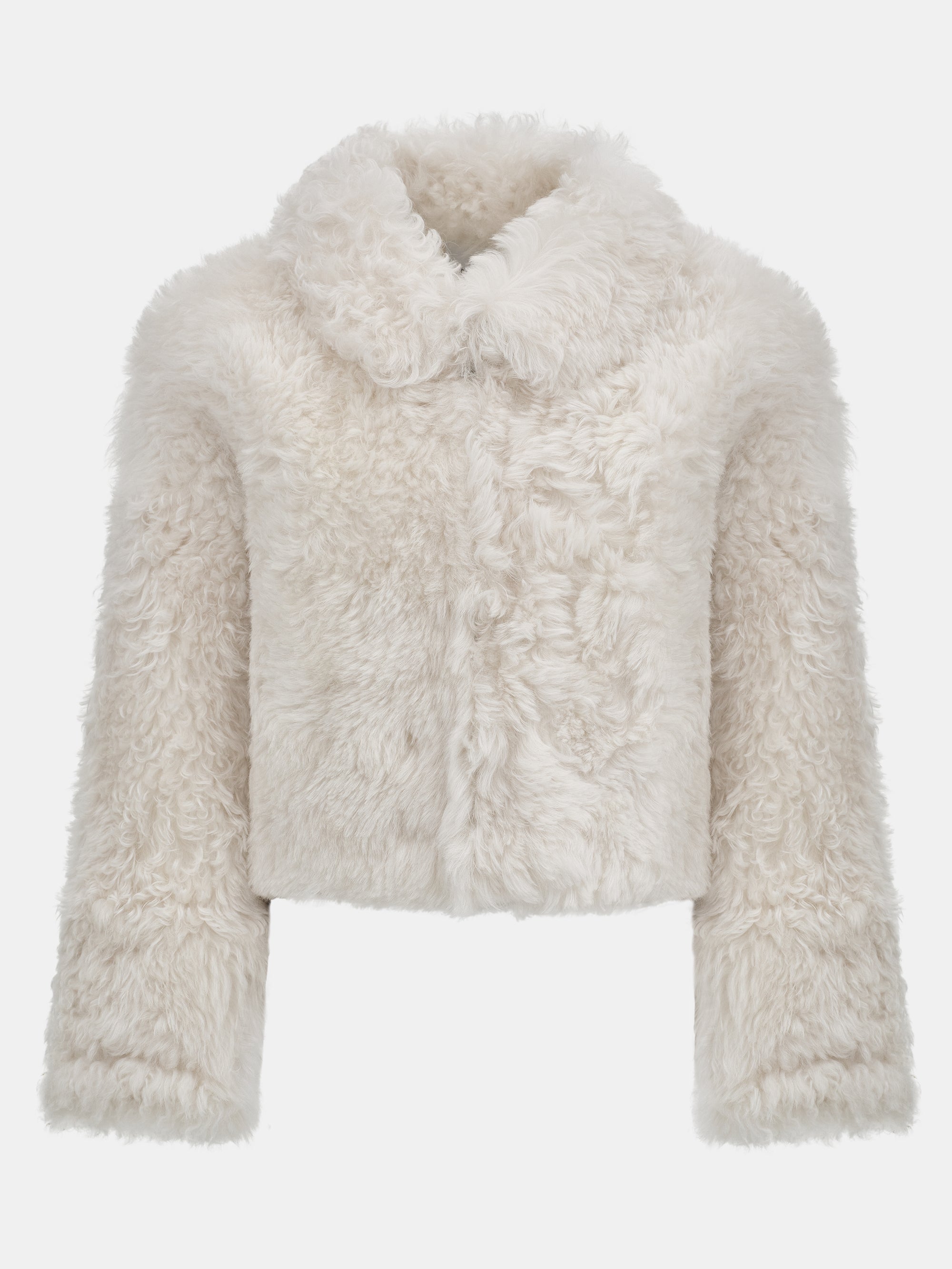 Baby Shearling Jacket, Ivory