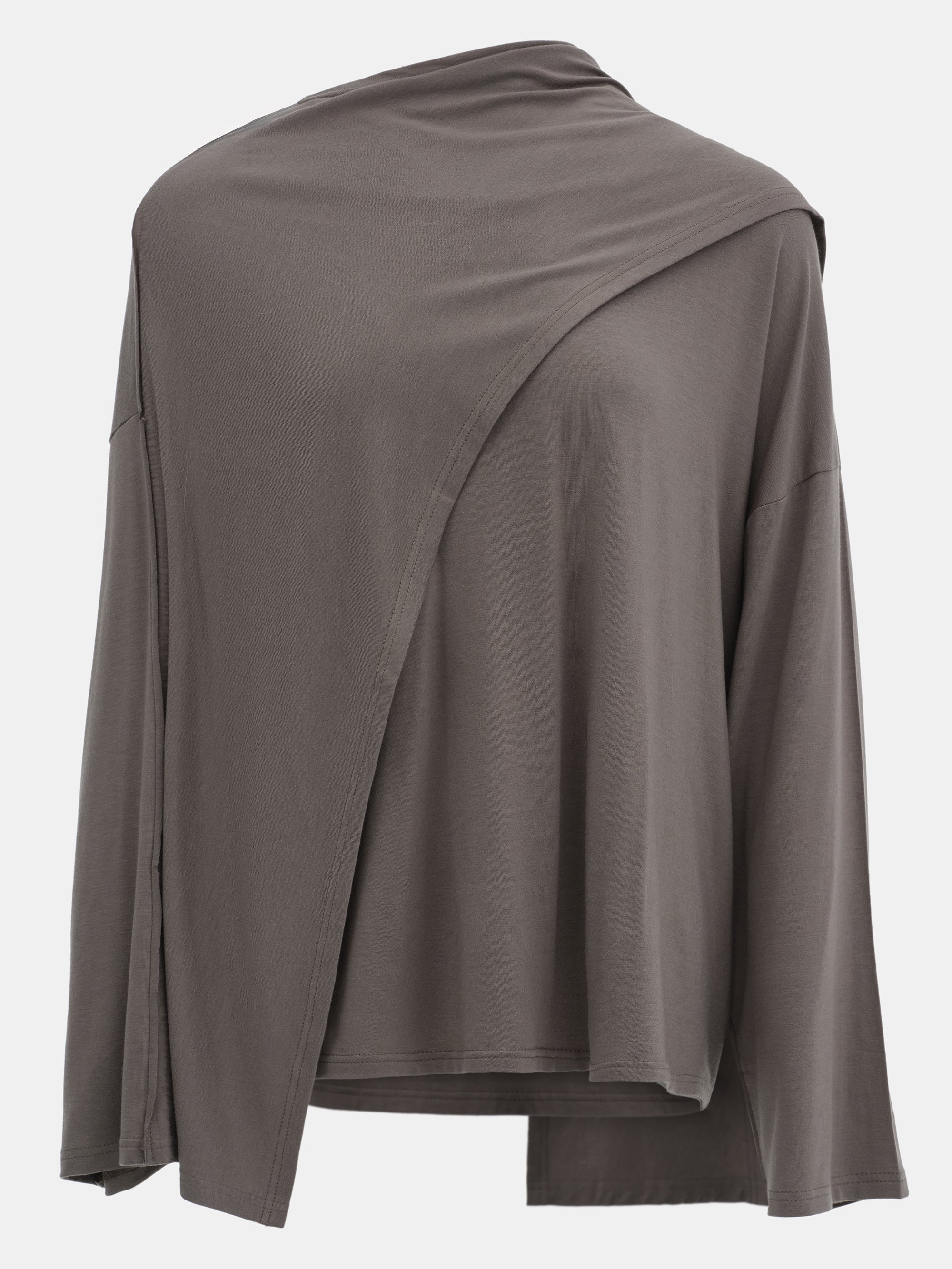 Scarf Detail T-Shirt, Graphite