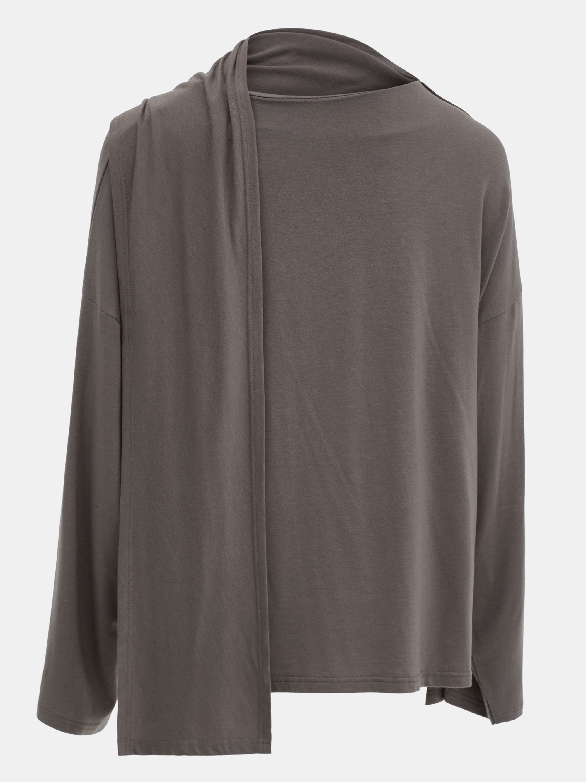 Scarf Detail T-Shirt, Graphite