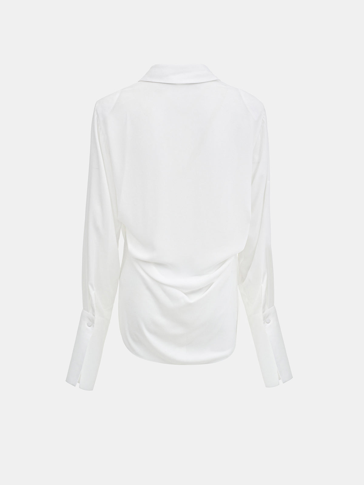 Karlsen Draped Shirt, White