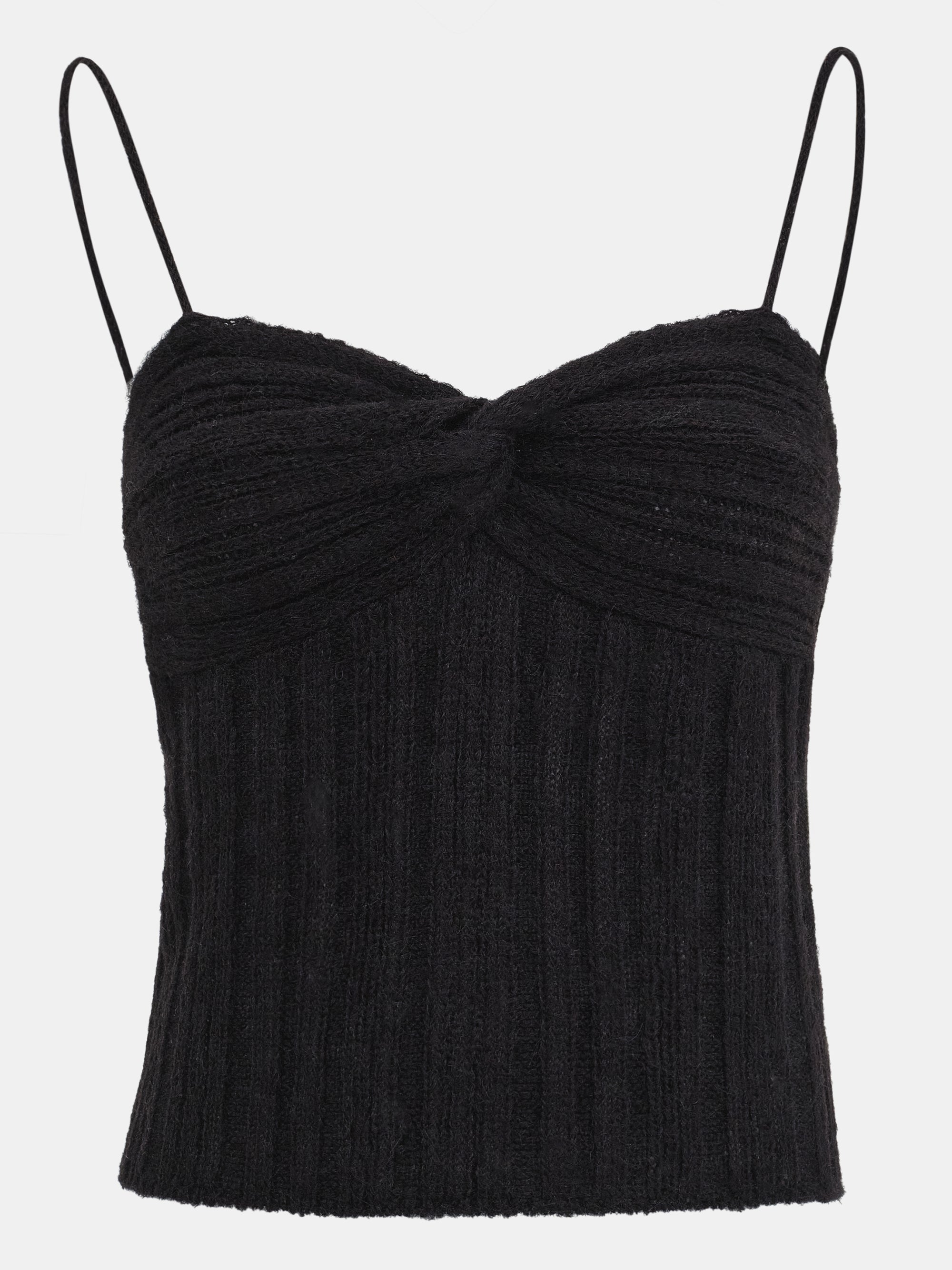 Twist Knitted Top, Black