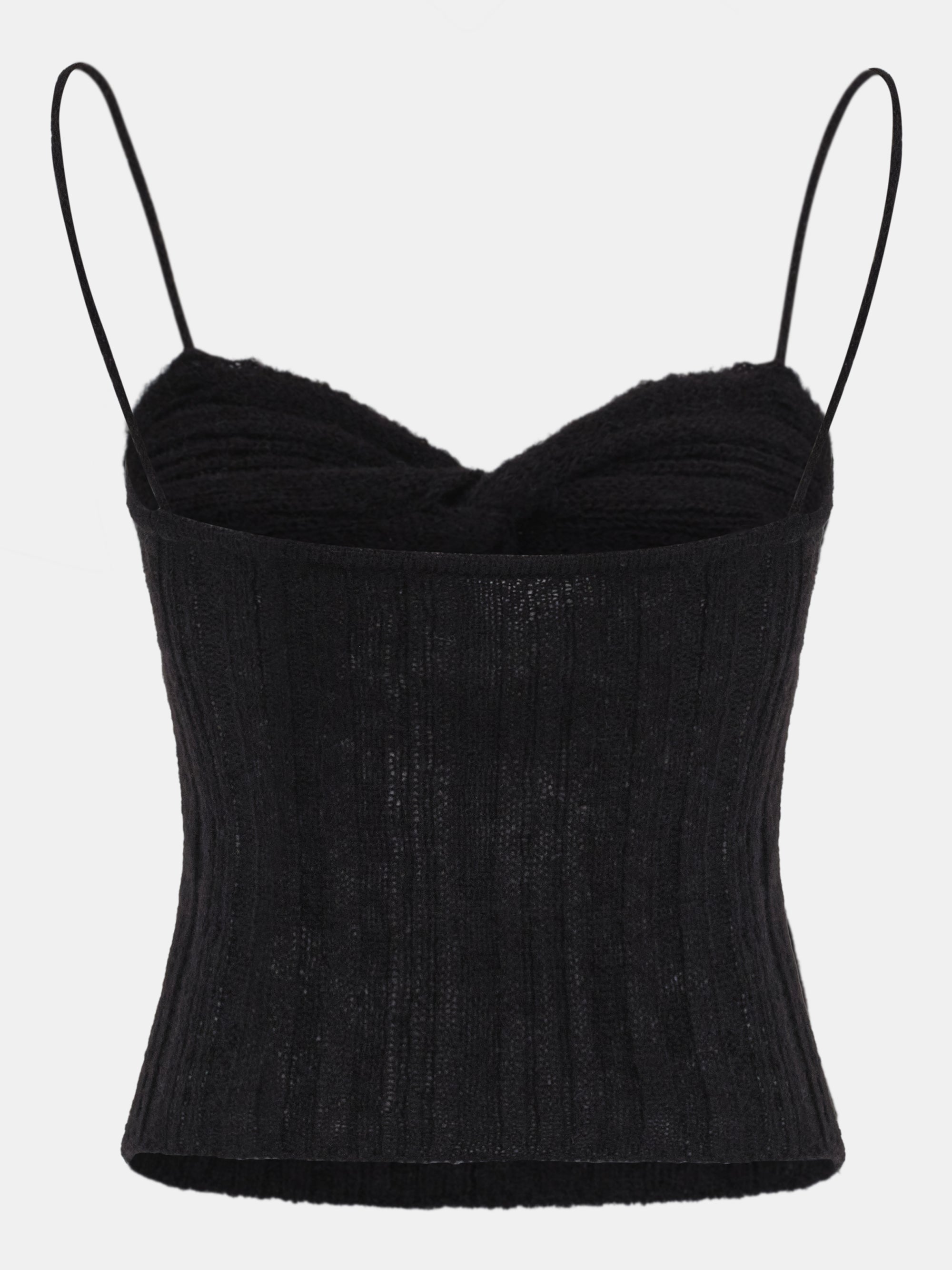 Twist Knitted Top, Black