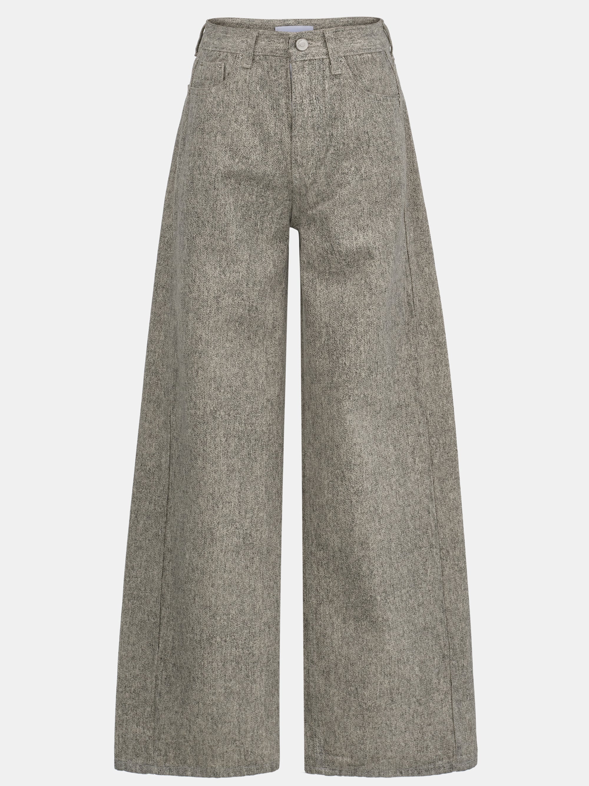 Heathered Loose Jeans, Beige