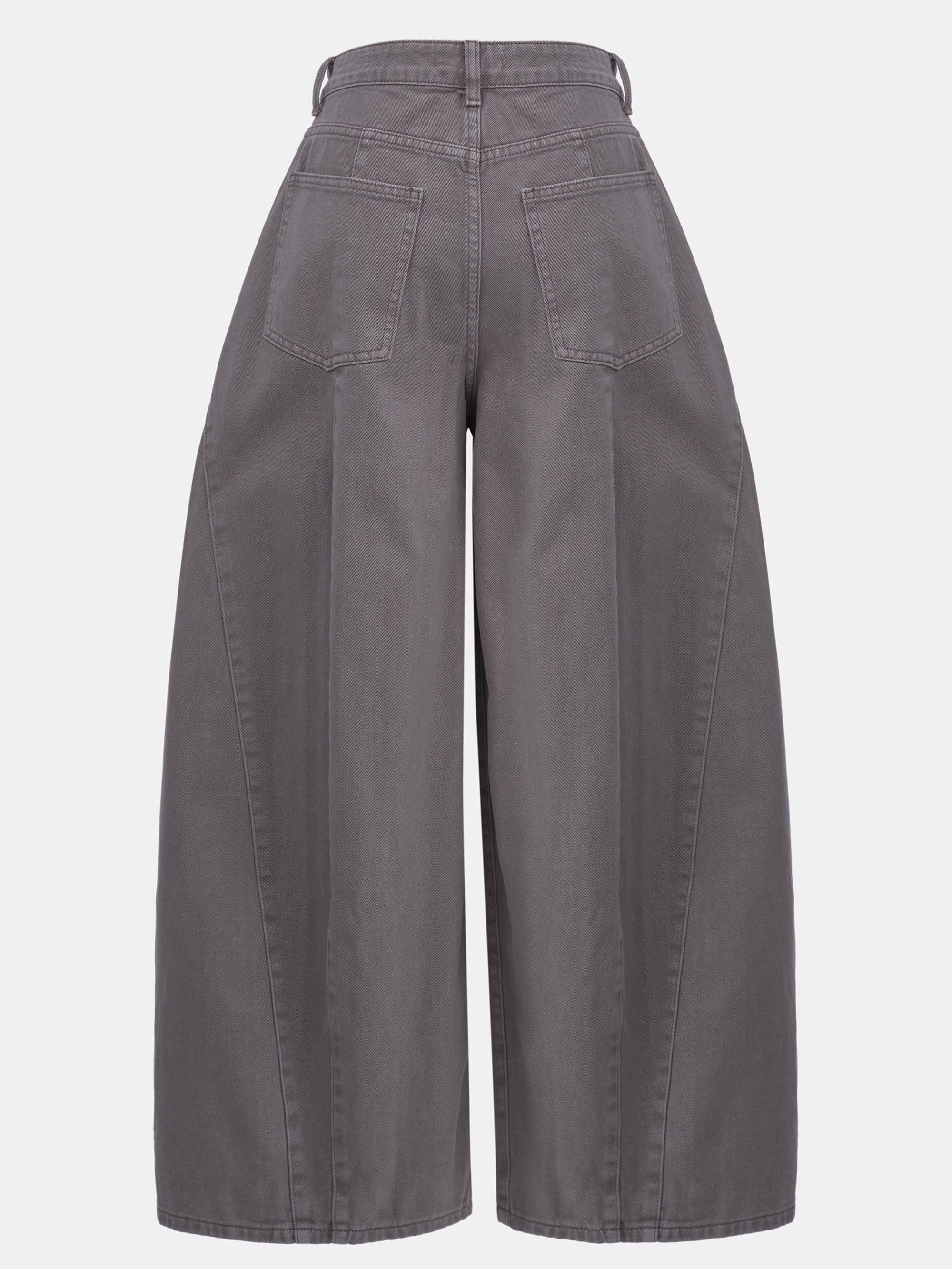 Wide Paneled Jeans, Grey