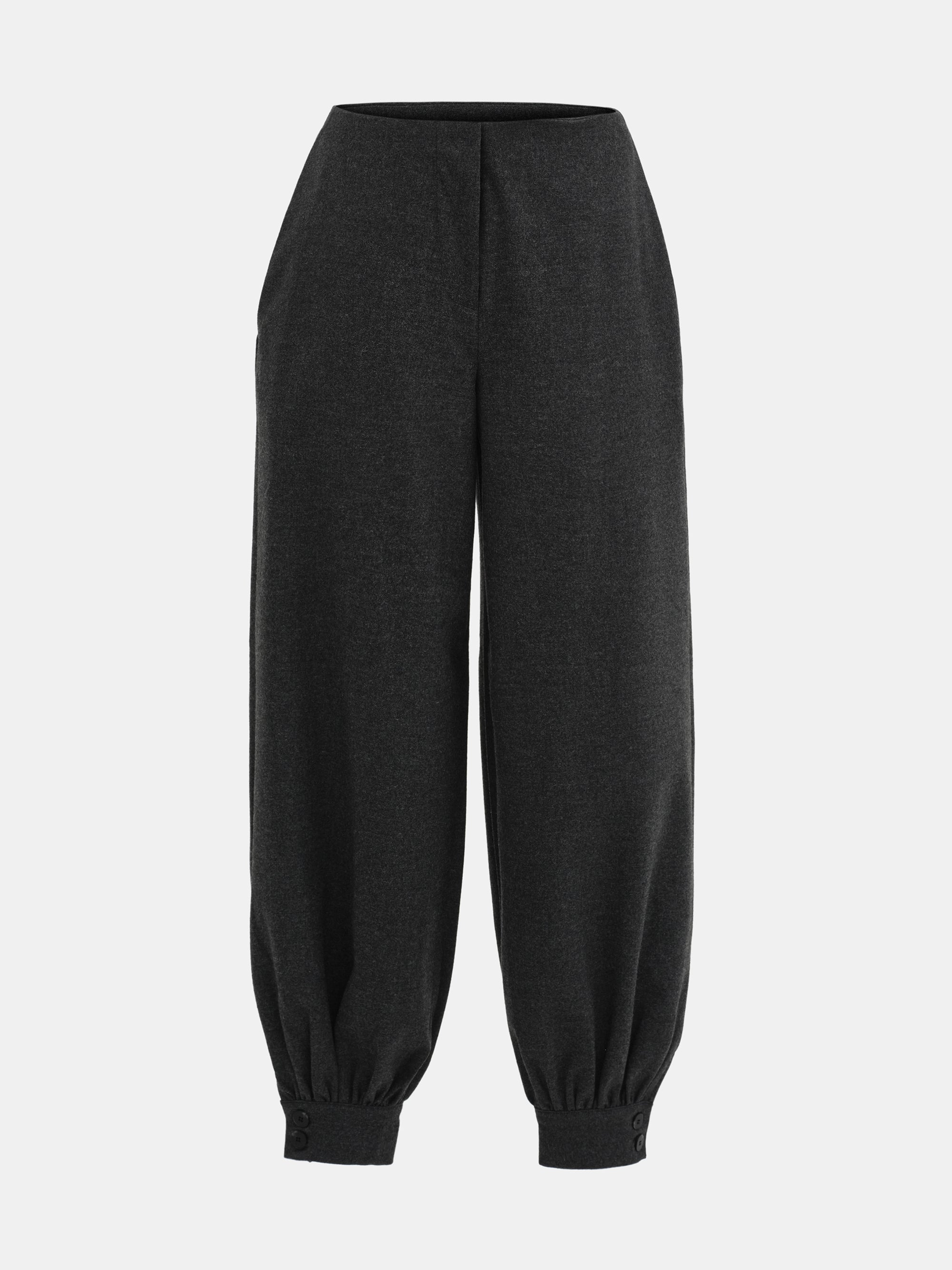 Tailored Balloon Pants, Charcoal