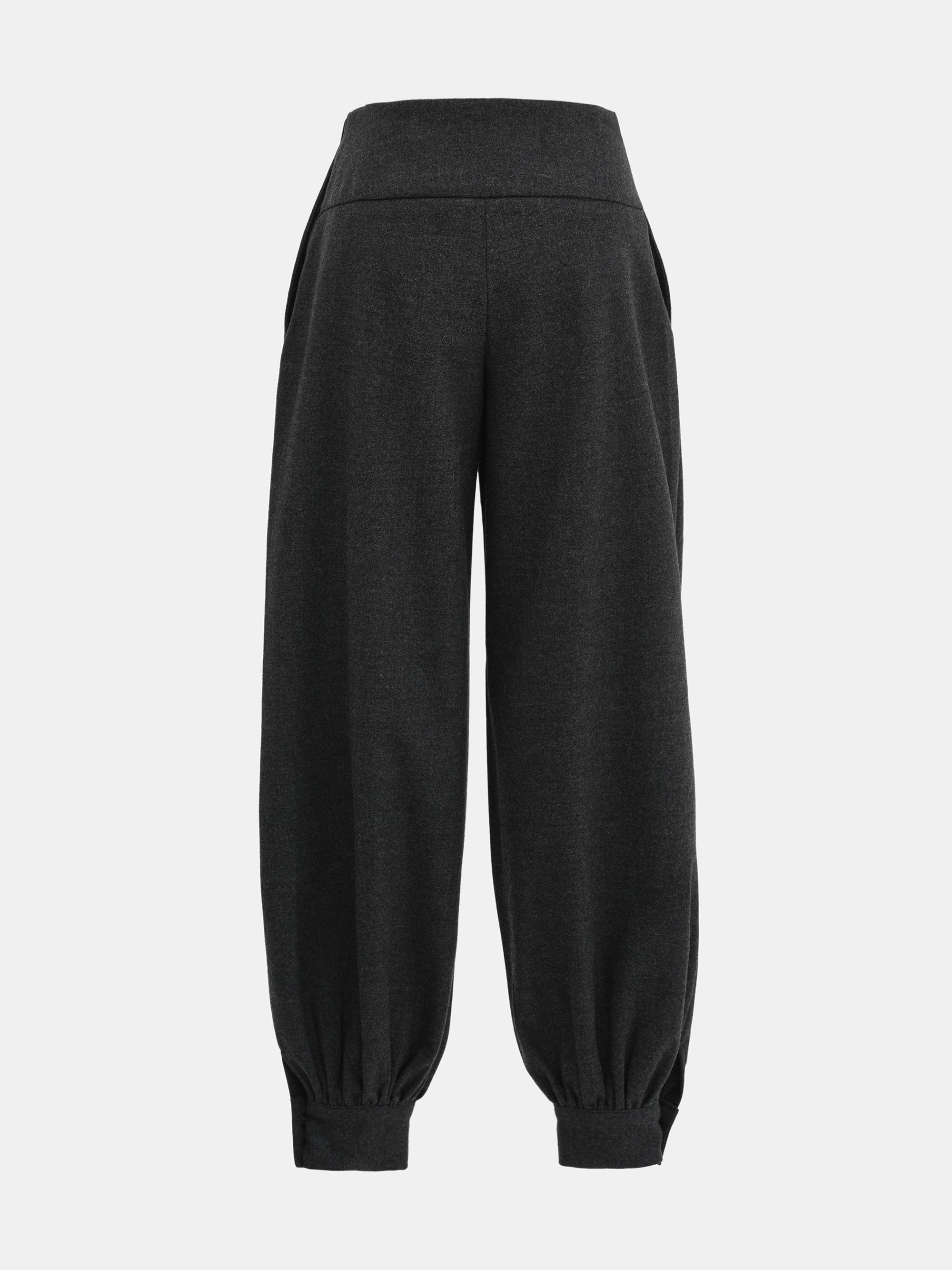 Tailored Balloon Pants, Charcoal