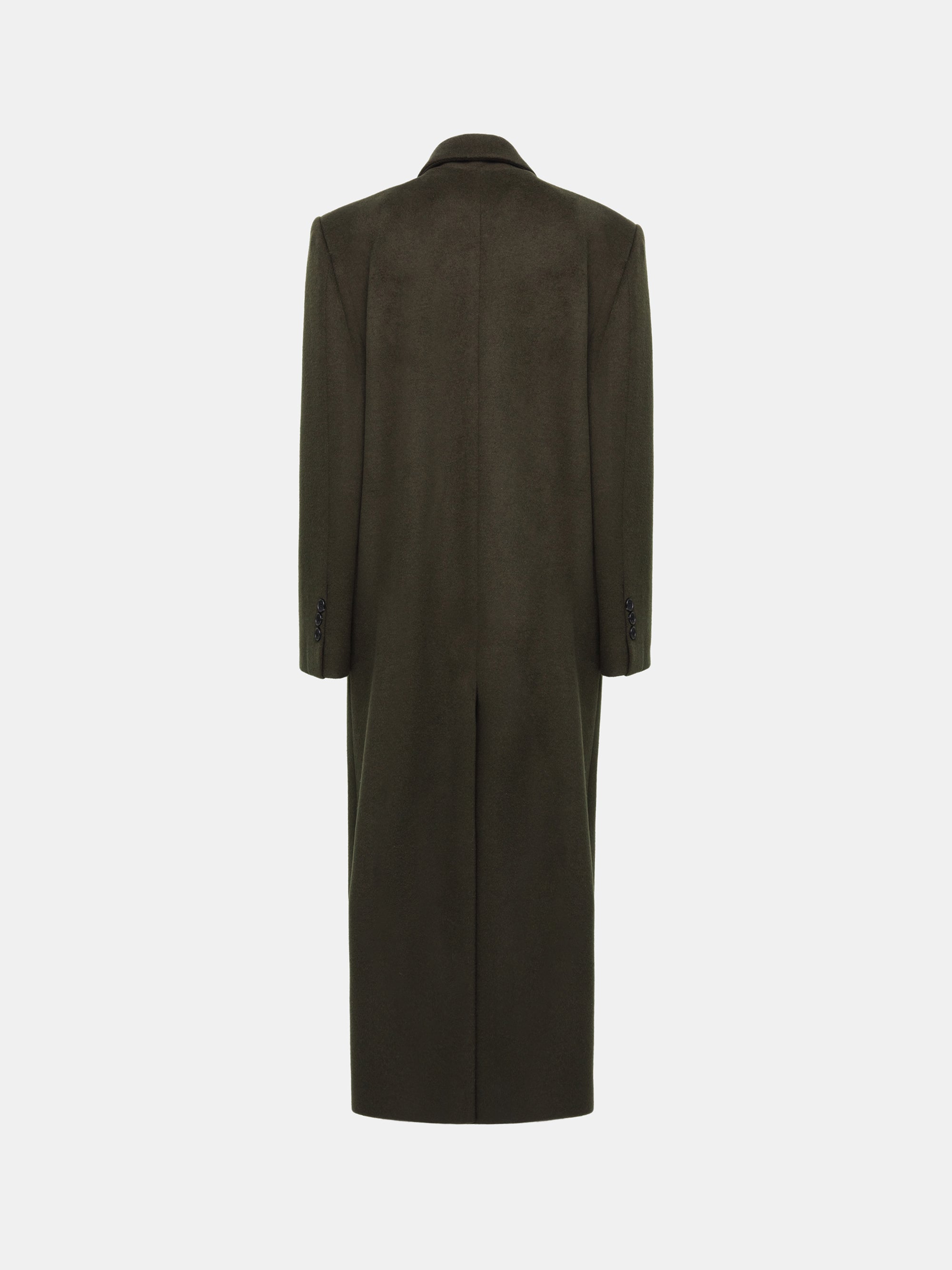 Oversized Double Breasted Coat, Khaki Brown