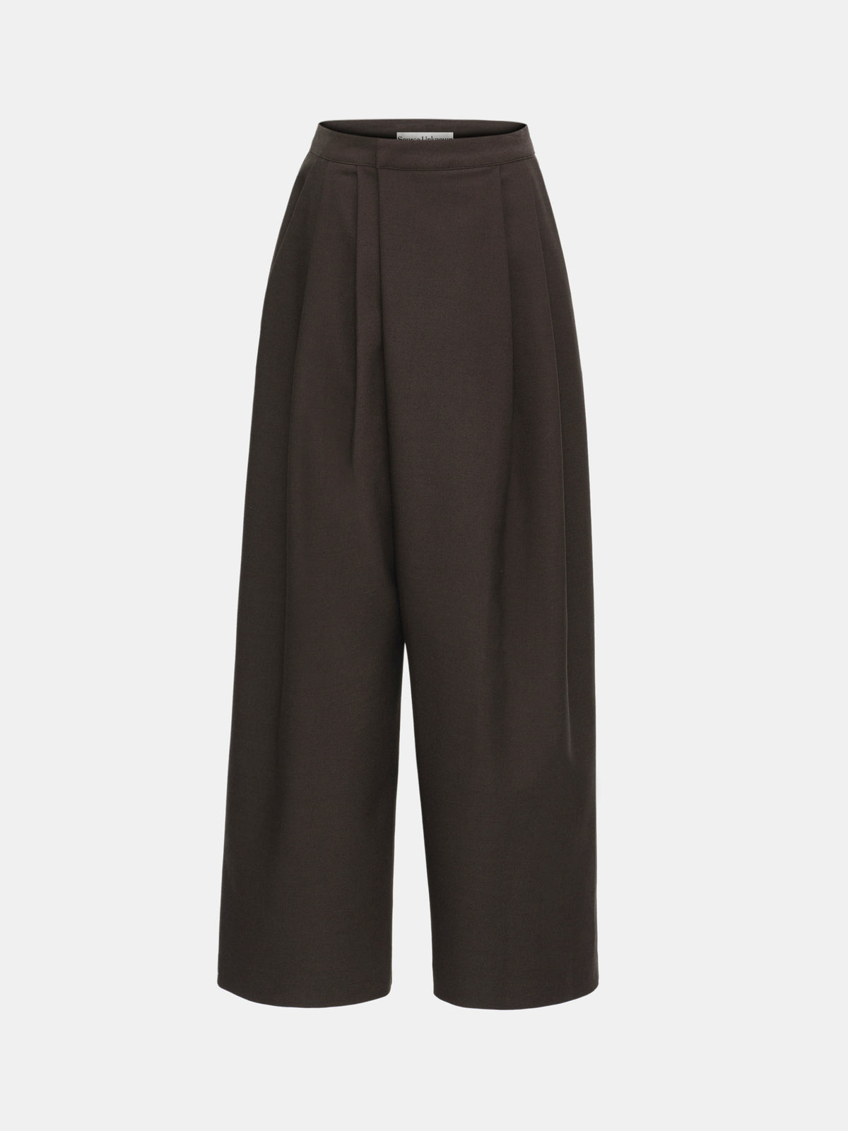 Leiko Pleated Trousers, Brown