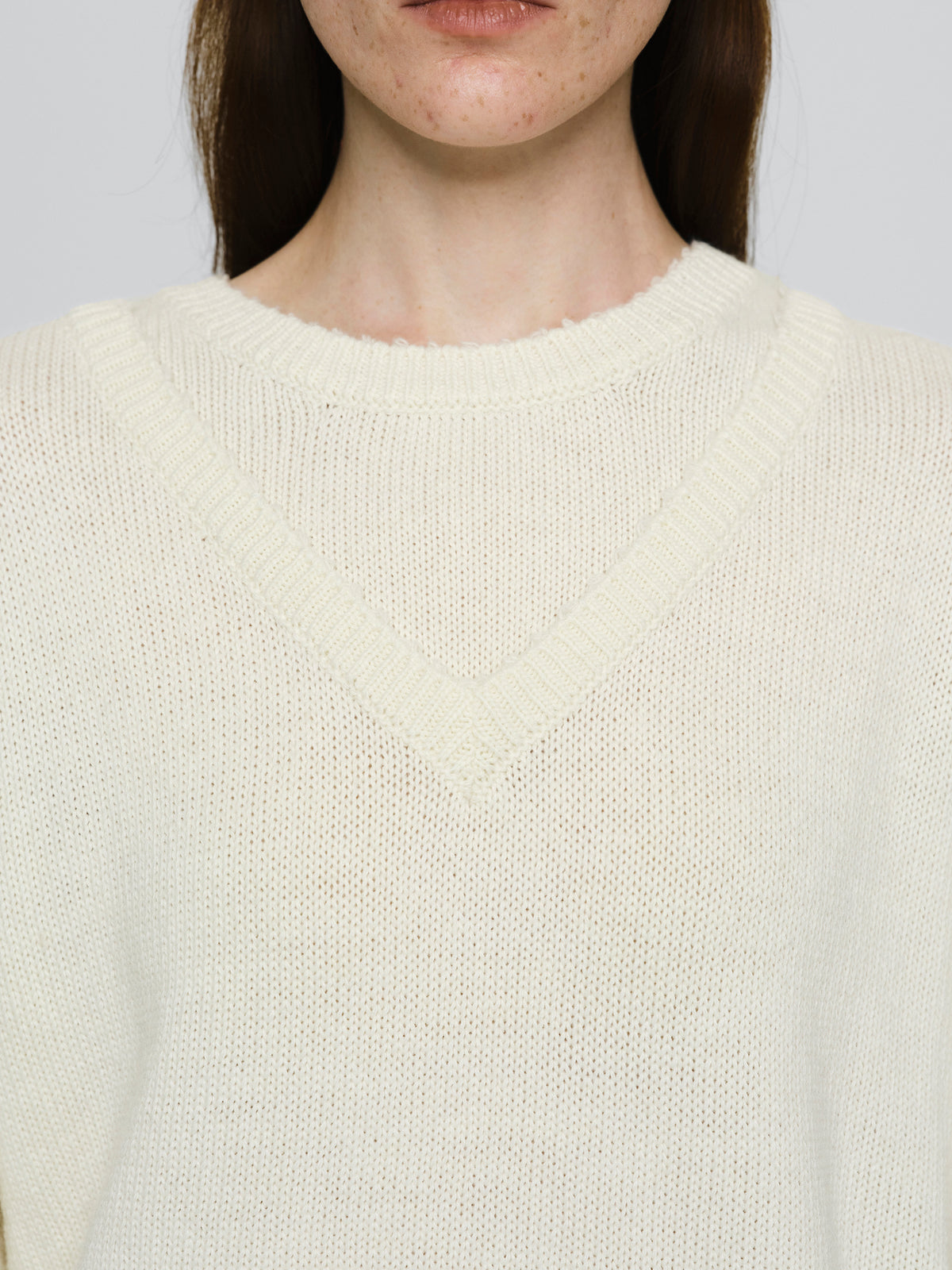 Rio Double Layered Sweater, Ivory