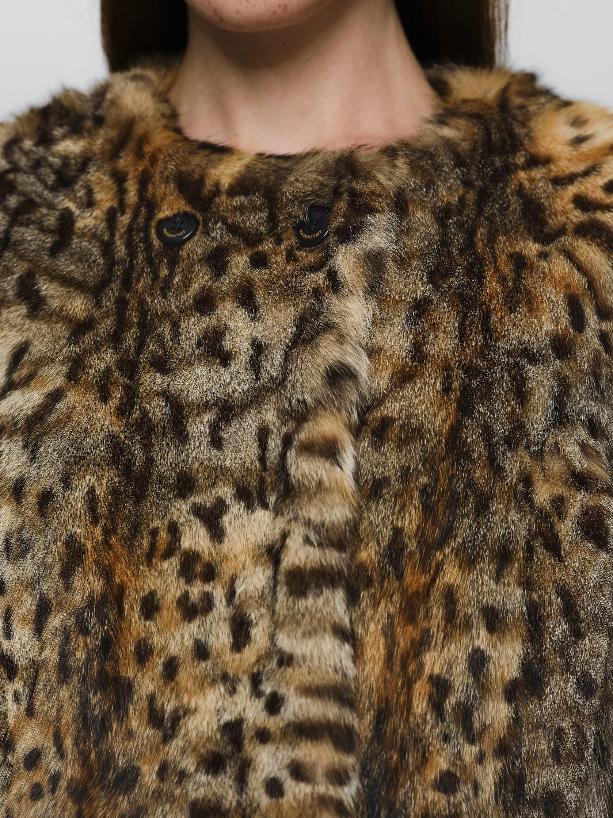 Animal Print Fur Jacket, Leopard