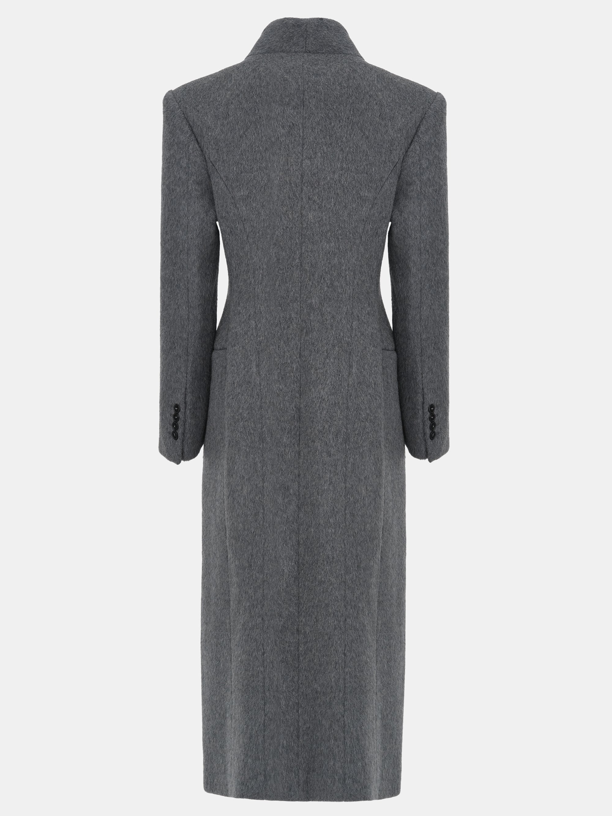 Corrin Wrap Coat, Charcoal
