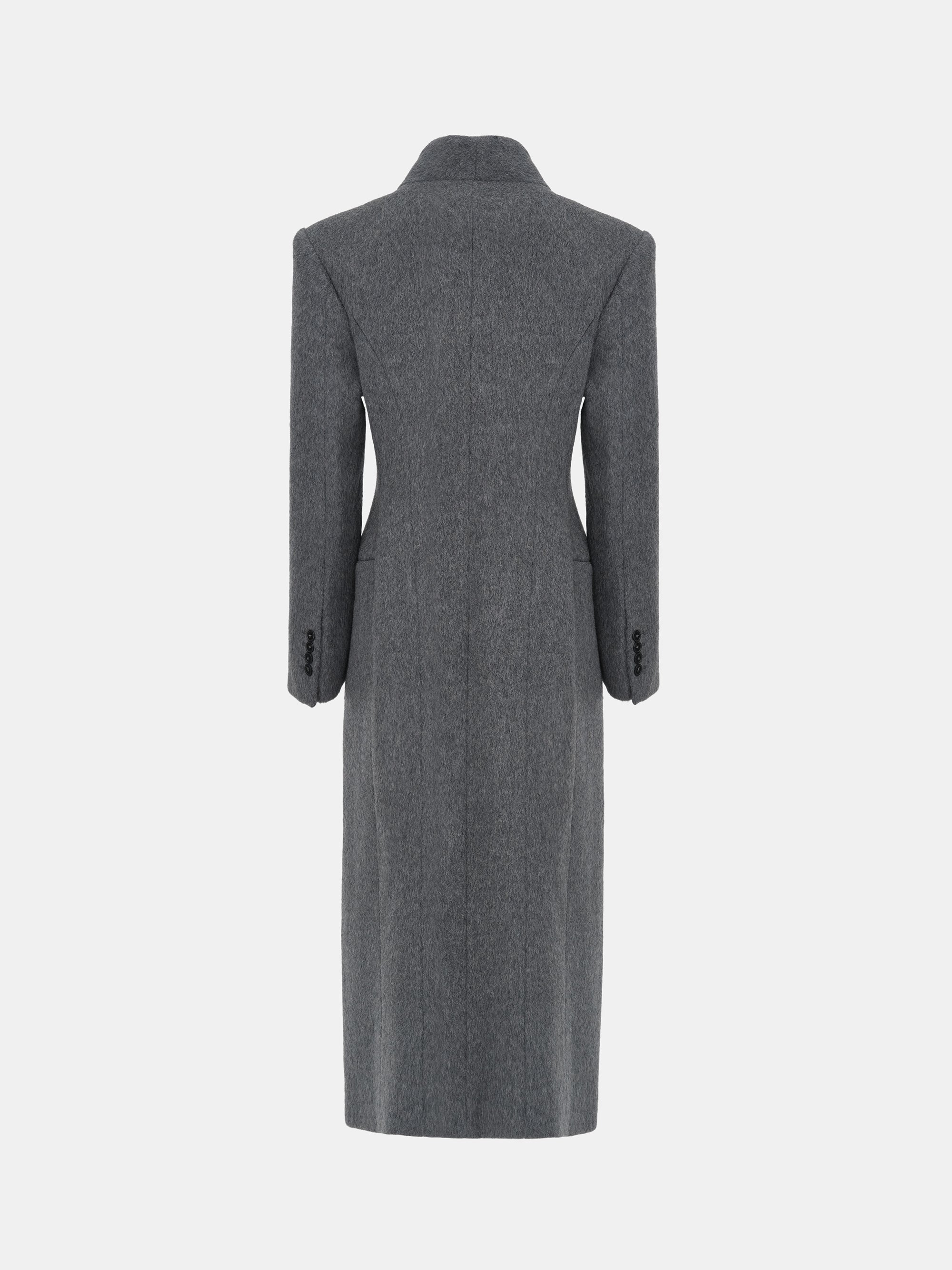 Corrin Wrap Coat, Charcoal